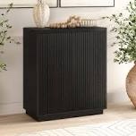 black accent cabinet black grain finish 