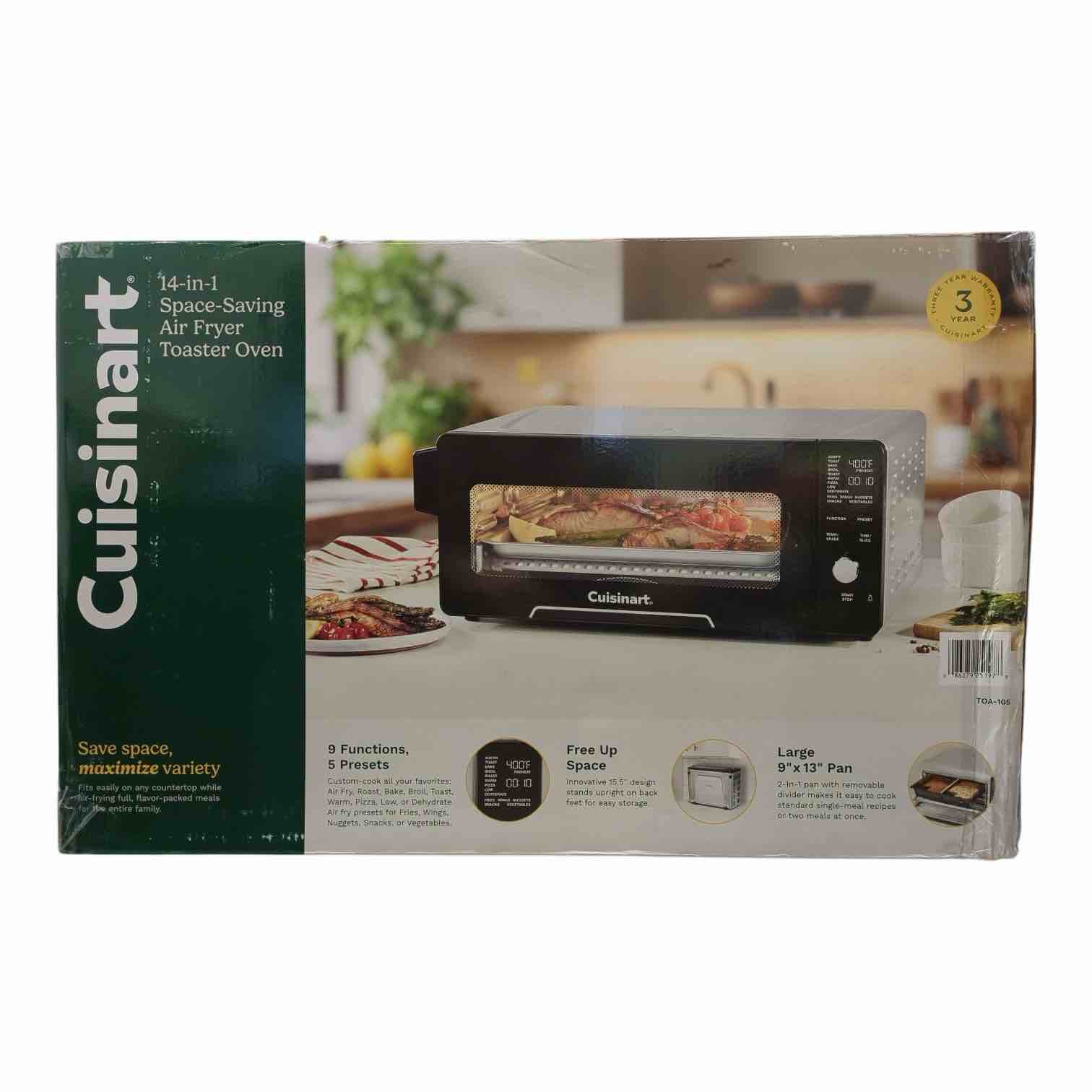 Cuisinart 14-in-1 Space-Saving Digital Air Fryer Oven, TOA-105
