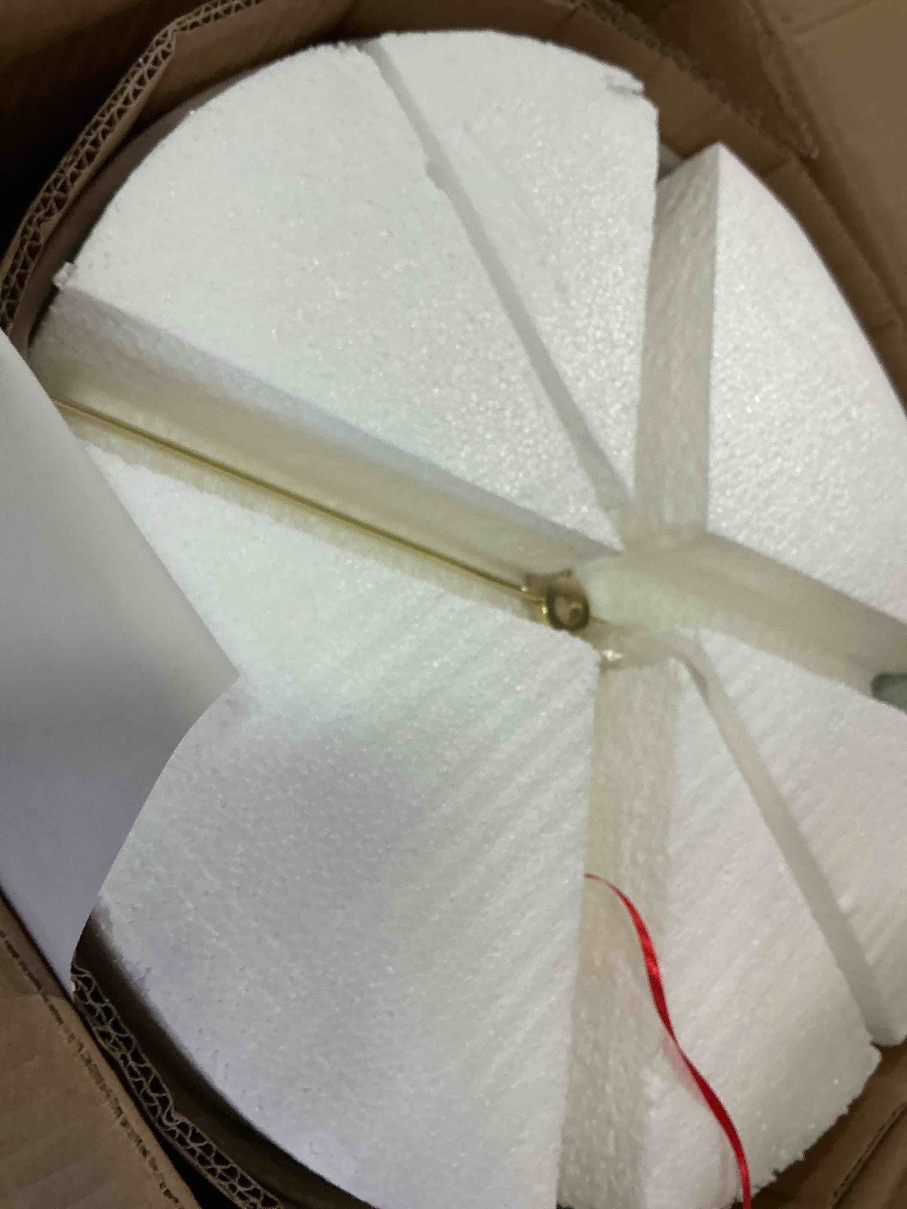 Condition photo showing New/Like New for Ember Interiors Raw Concrete Table Lamp with Imprinted Diamond Design and Metal Accents