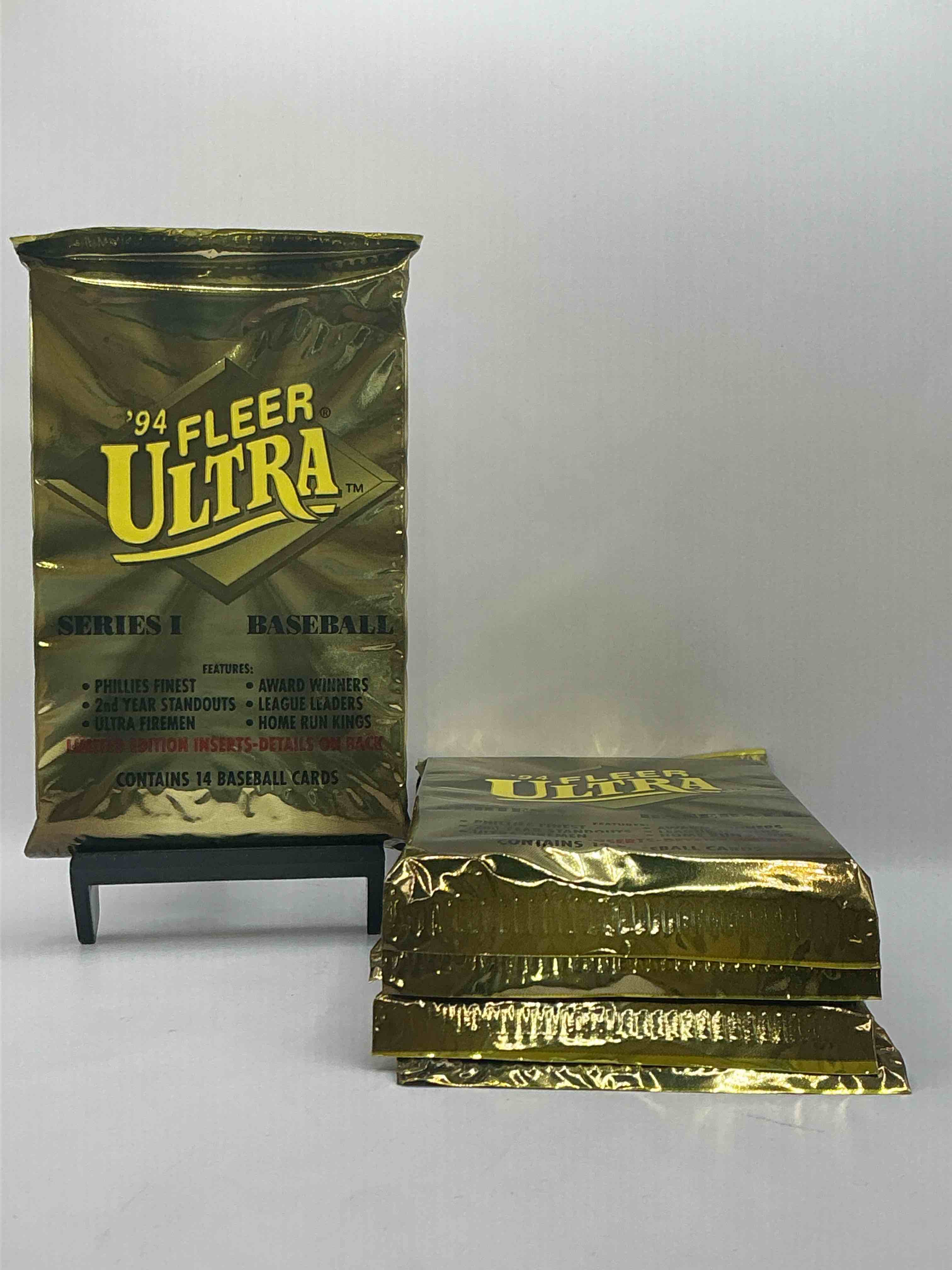 Special Limited Edition Inserts! 1994 Fleer Baseball Unopened Packs! These Packs Have The Possibility Of Containing Rare League Leaders, Phillies, Home Run & Other Special Edition Inserts! Wow! Search For Griffey Jr & More!