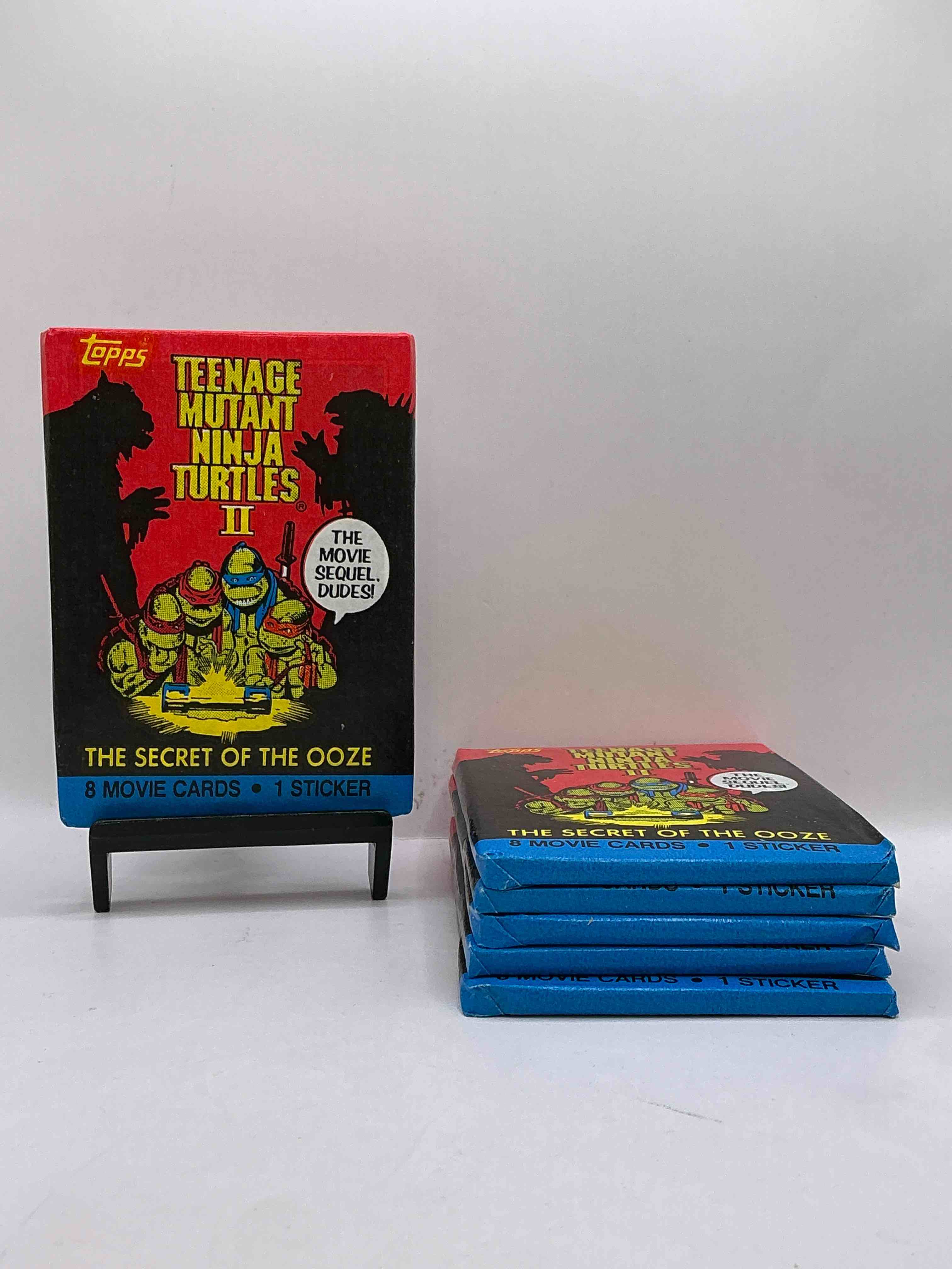 1991 Rare Turtle WOW! Teenage Mutant Ninja Turtles Movie Cards, Unopened Wax Pack Direct From Original Retail Case! Own Some Rare TMNT Movie Memorabilia From 1991, Almost Impossible To Find! 