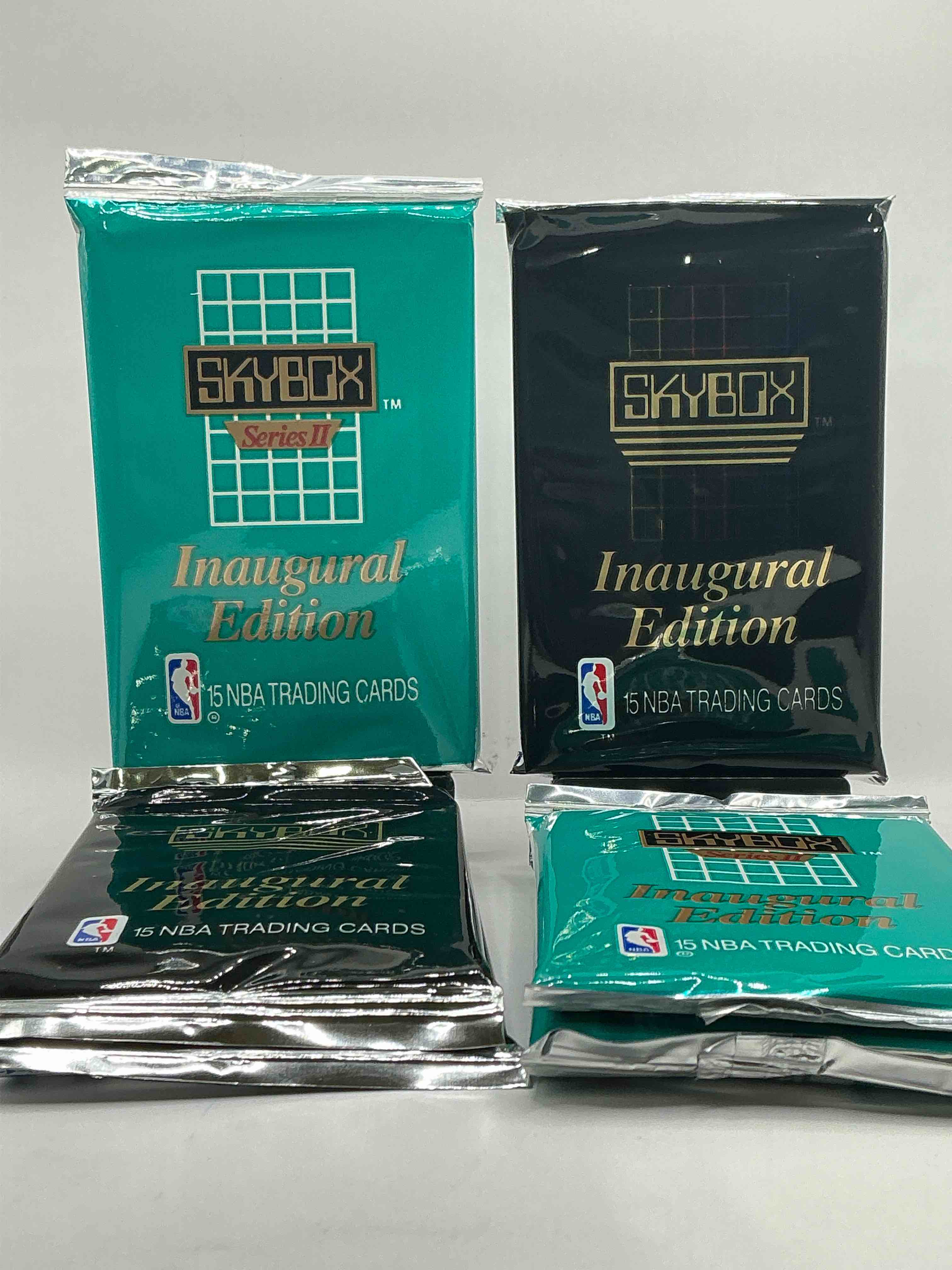 Michael Jordan, Magic Johnson & More! Search For So Many NBA Legends & Stars! 1990-91 Skybox Series I & Il Unopened Pocks! Direct From Original Box! These Packs Are Sought After For Ther Eye-Catching Teal Look & Awesome Cards! Search For Valuable Michael Jordan, Larry Bird & Magic Johnson Cards! Along With Other Stars!