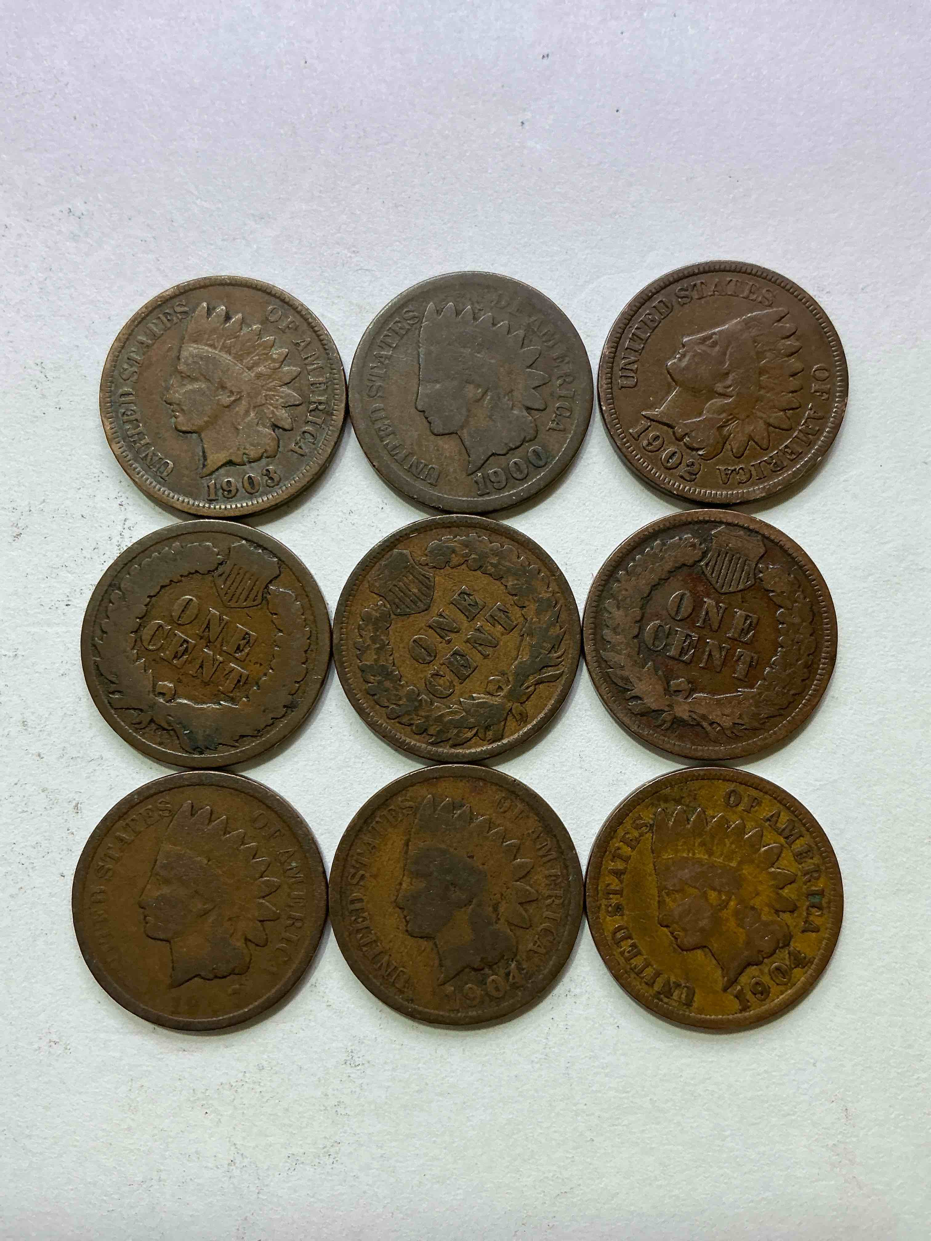 Indian Head Pennies! These Gorgeous U.S. Pennies Were Minted From 1859-1909 & Have Become Serious Collector Items! The "Indian Head" Design Is Actually A Representation Of Lady Liberty Wearing An Indian Headdress. Here Are Beautiful, Well-Kept Examples Representing Many Different Mint Years! Great For Collecting, Investing & Learning History, & Rare With Visible Dates!