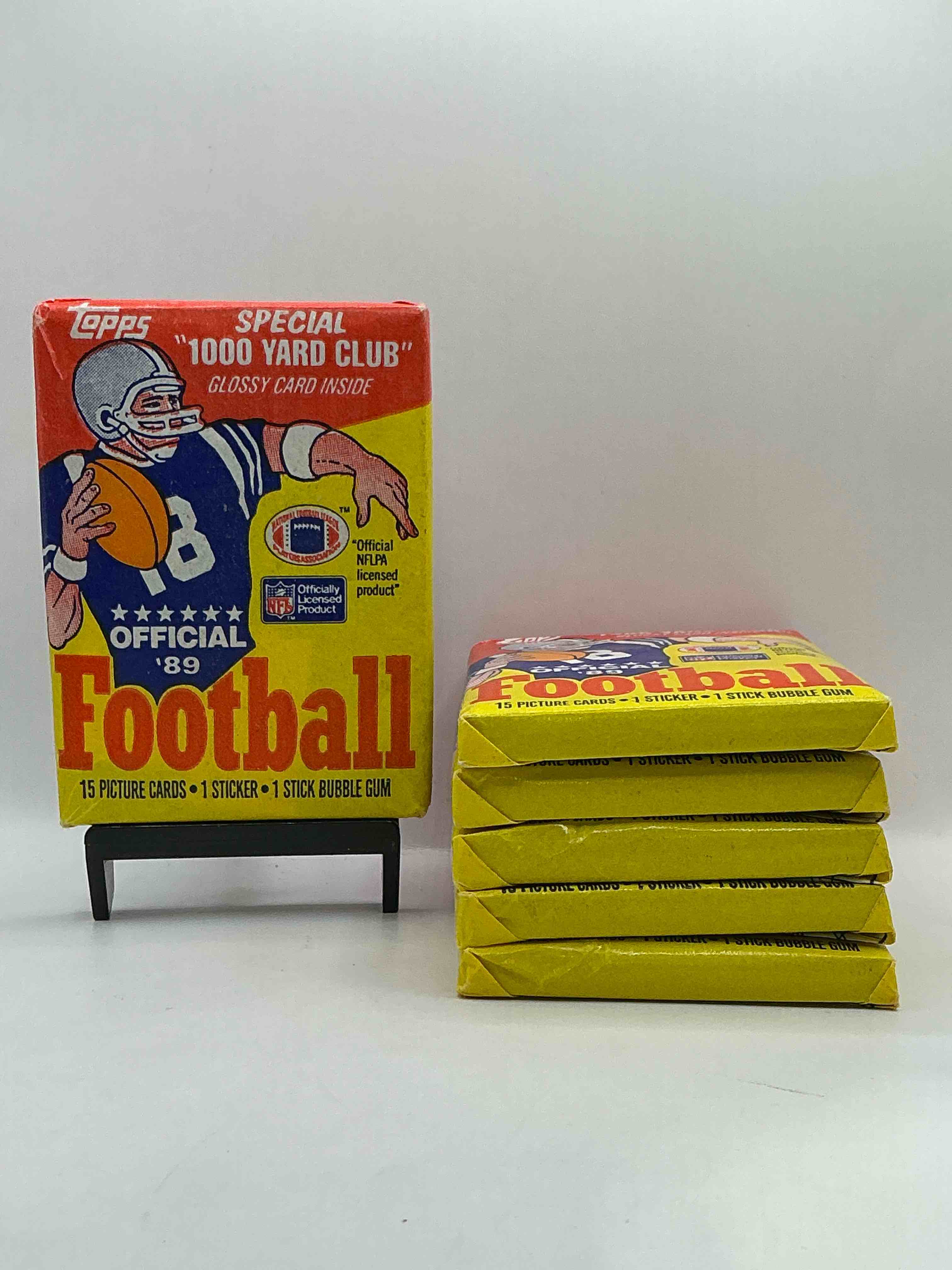 1989 Topps Football Unopened Sports Card Wax Packs! Straight From Original Box!Search For Deion Sanders Rookie Cards! Along With Valuable Jerry Rice, Bo Jackson & Other 80's Stars!