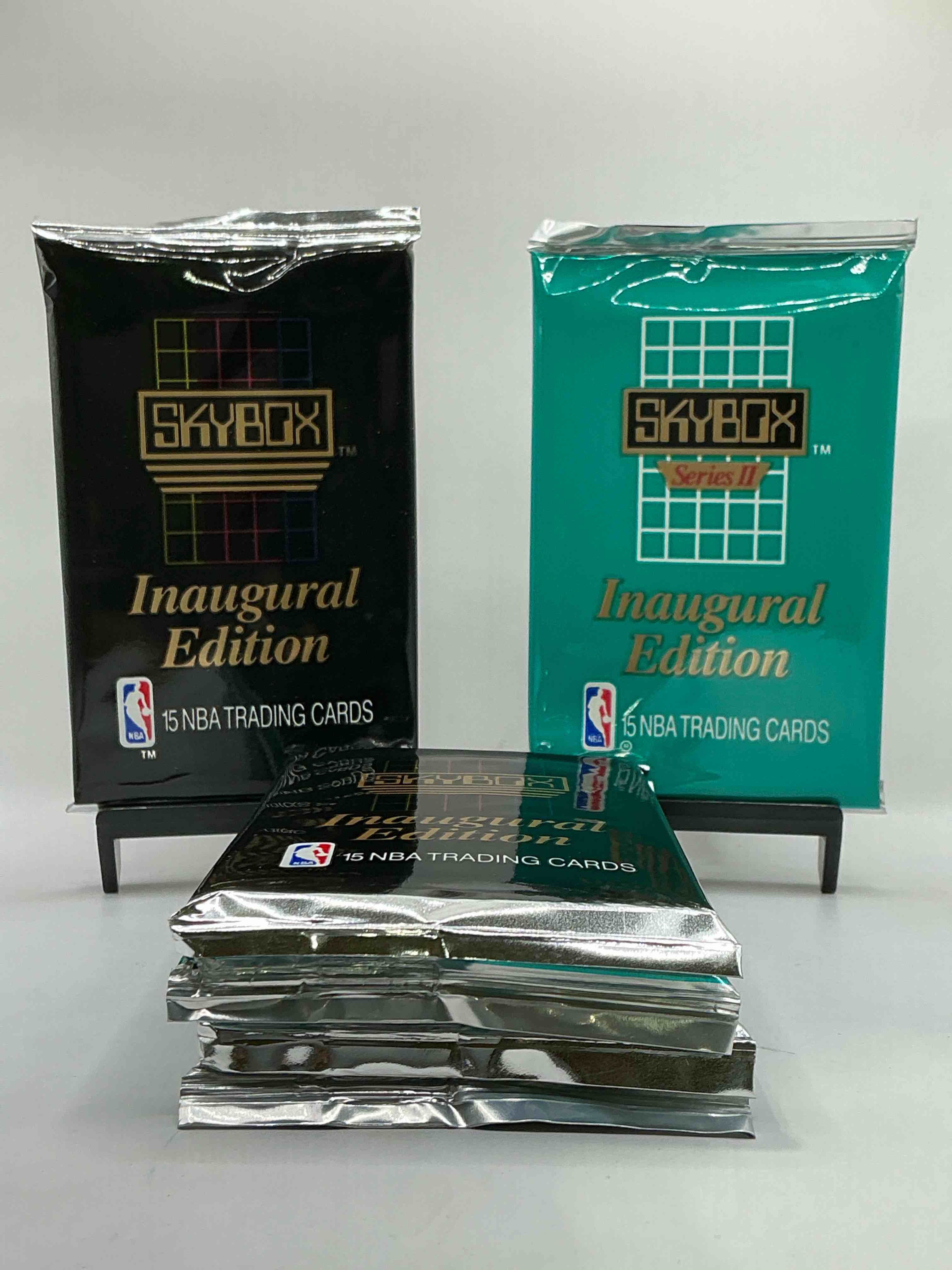 Michael Jordan, Magic Johnson & More! Search For So Many NBA Legends & Stars! 1990-91 Skybox Series I & Il Unopened Pocks! Direct From Original Box! These Packs Are Sought After For Ther Eye-Catching Teal Look & Awesome Cards! Search For Valuable Michael Jordan, Larry Bird & Magic Johnson Cards! Along With Other Stars!