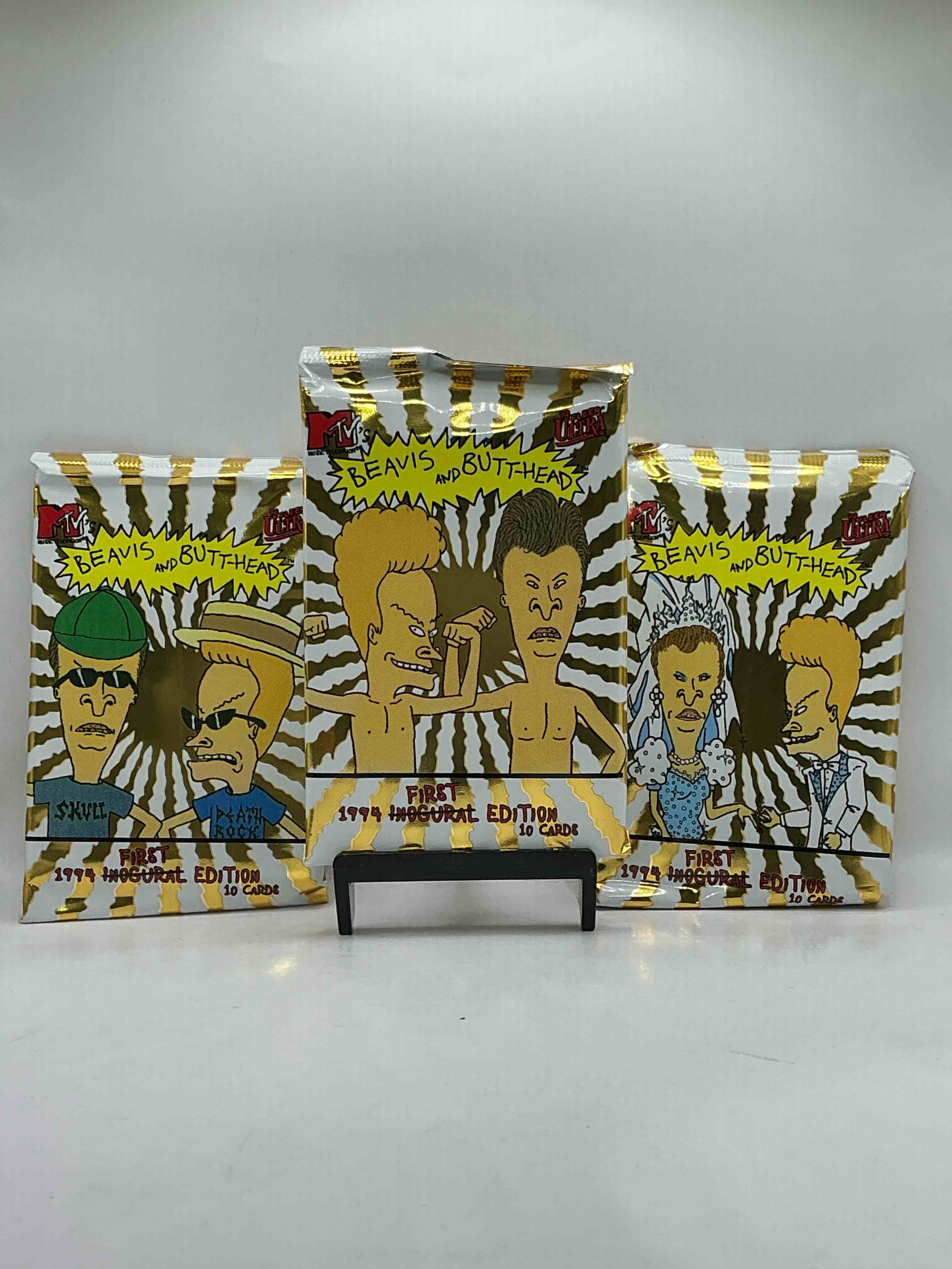Beavis & Butt-head Fans Rejoice! 1994 Super Rare, First Edition, Sealed Beavis & Butt-head Card Packs! Own Pieces Of B&B History! 