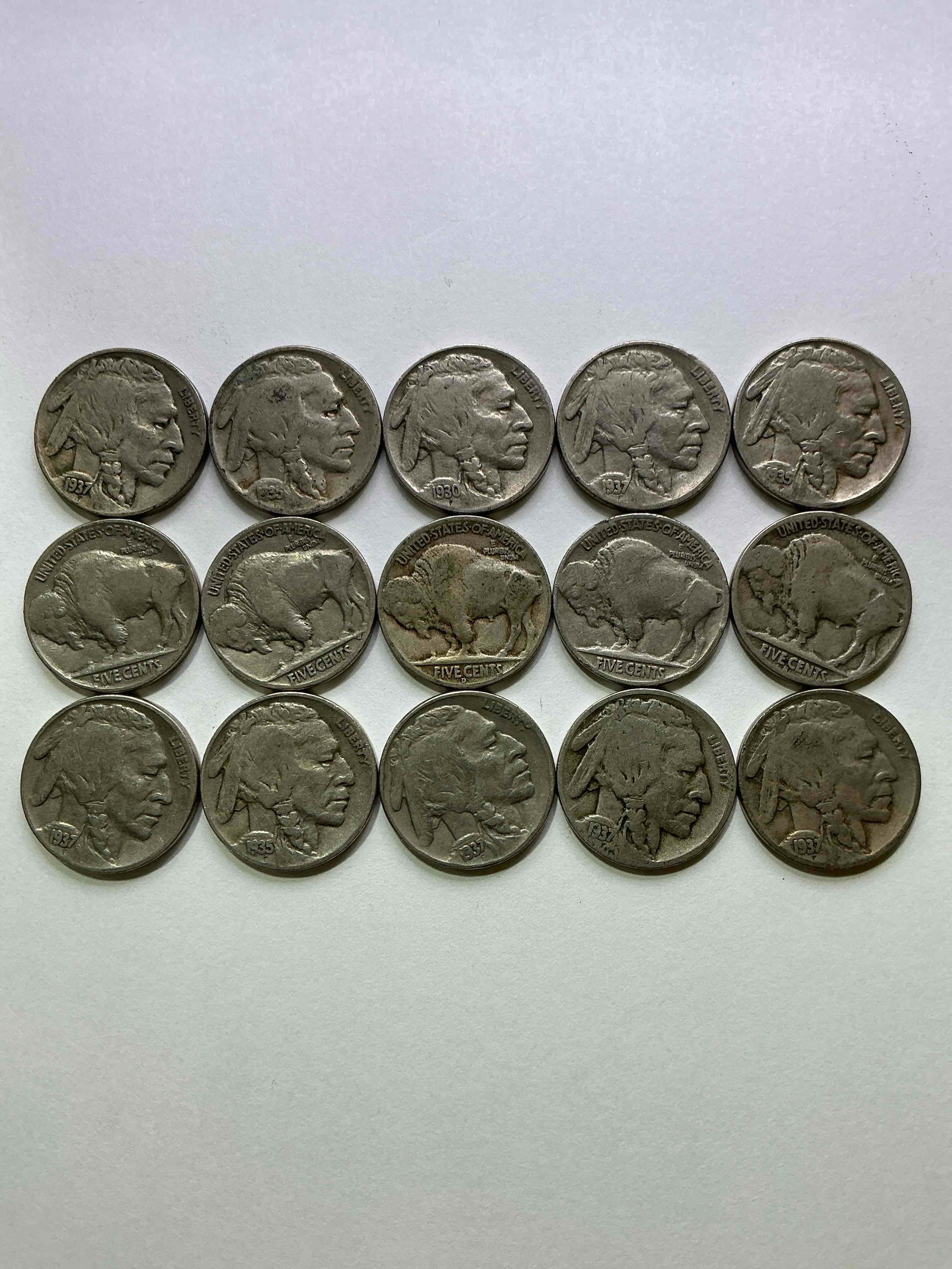 Historic Buffalo Nickels! Indian Head Buffalo Nickels Were Minted From 1913 To 1938 & Have Become A Favorite For Coin Collectors Around The World! Own Pieces Of American History With These Cool Indian Head Buffalo Nickels In Circulated Condition, Most With Visible Dates Which Is Very Rare For Buffalo Nickels!