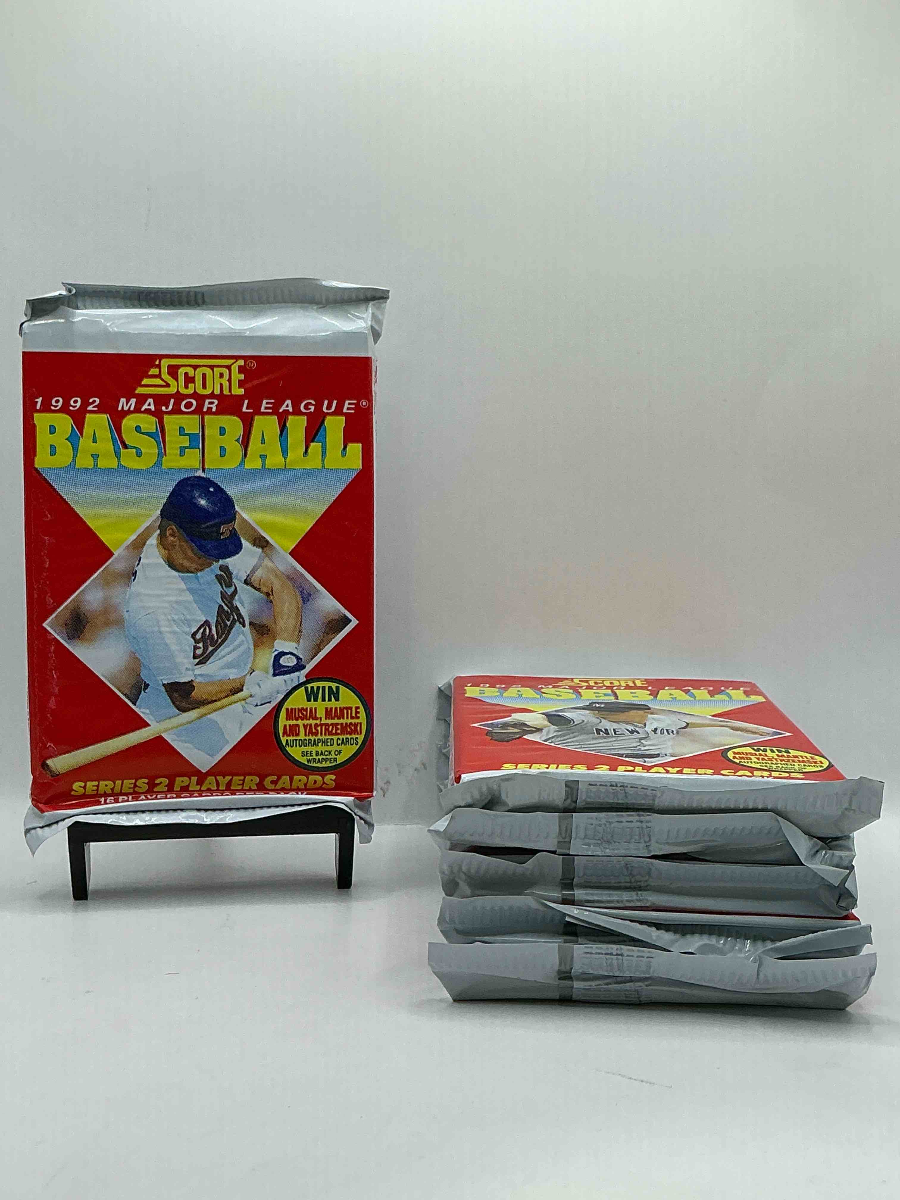 Mantle, Musial Or Yastrzemski Autograph!? 6,496 Randomly Inserted Signature Cards In The Packs From This Year Of Any Of These Players! 1992 Score Baseball Craziness! Series 2, See What You Get!