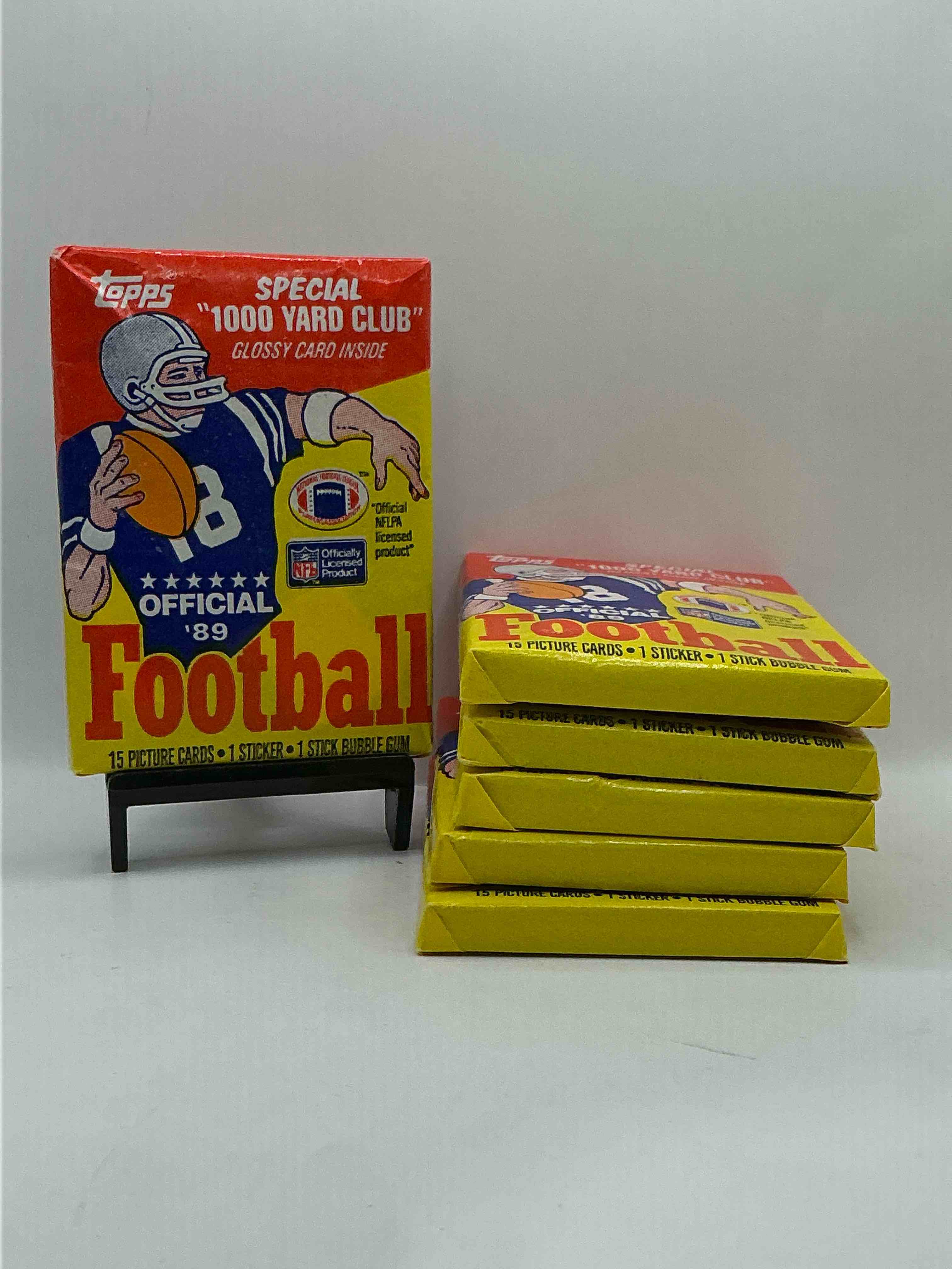 1989 Topps Football Unopened Sports Card Wax Packs! Straight From Original Box!Search For Deion Sanders Rookie Cards! Along With Valuable Jerry Rice, Bo Jackson & Other 80's Stars!