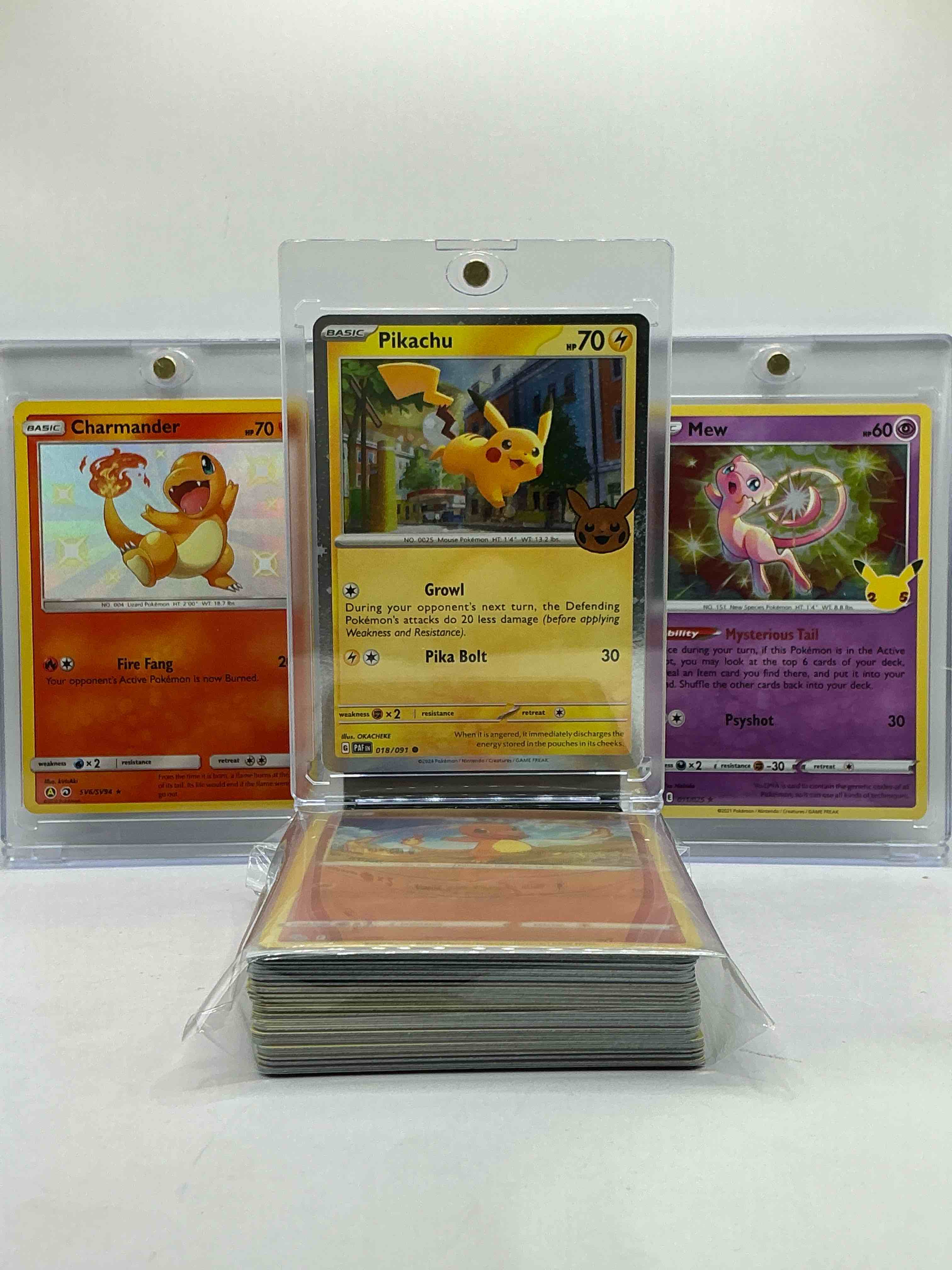 Pikachu Pika Bolt Holo, Mew Holo & ULTRA RARE Charmeleon Fire Fang Card & More! Insane 50 Card Lot… Includes Commons, Legends, Holos, Heroes & More! 50 Card Pokémon Party!