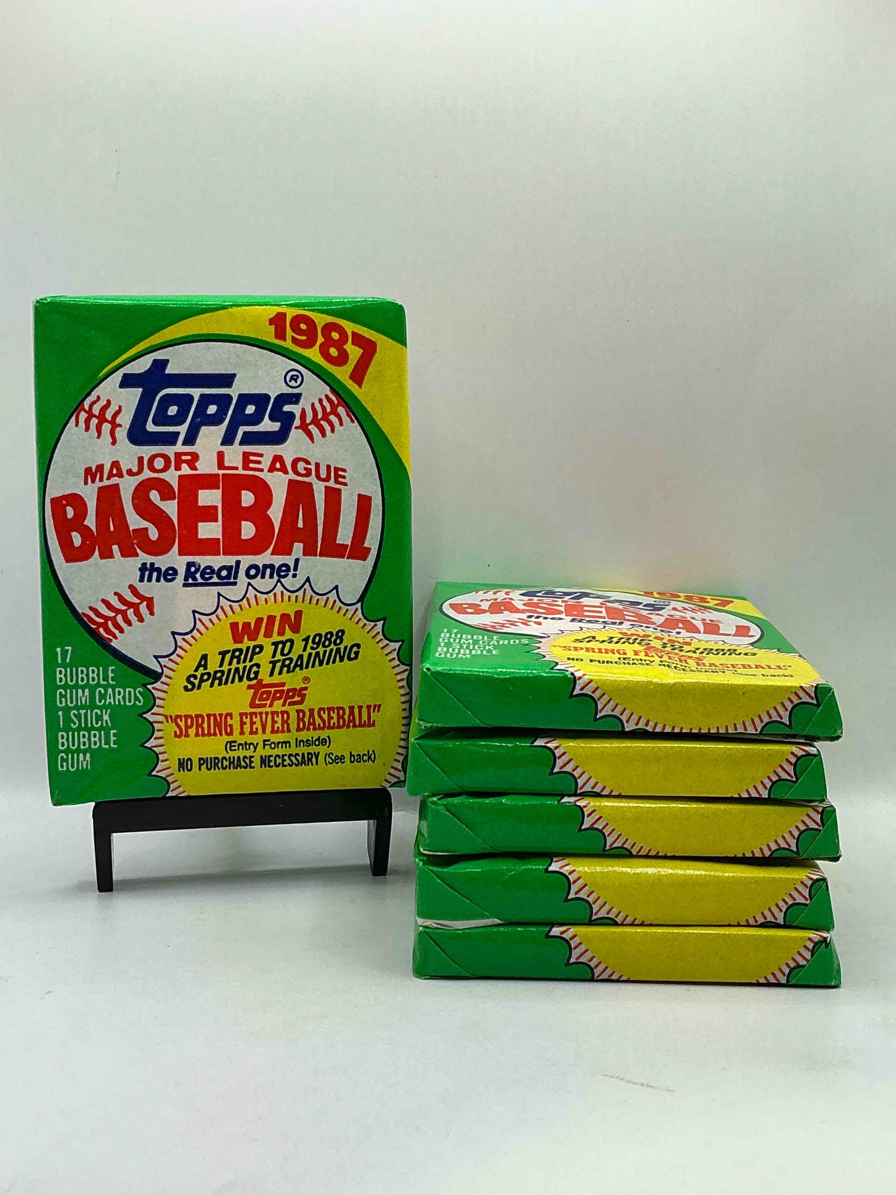 Loaded! 1987 Topps Baseball Unopened Sports Card Collectible Wax Pack, Direct From Original Retail Case! 1987 Topps Baseball Is A Loaded Year With Rookie Cards From Barry Bonds (PSA 10 $300+), Bo Jackson, Jose Canseco & More! Excellent Condition!