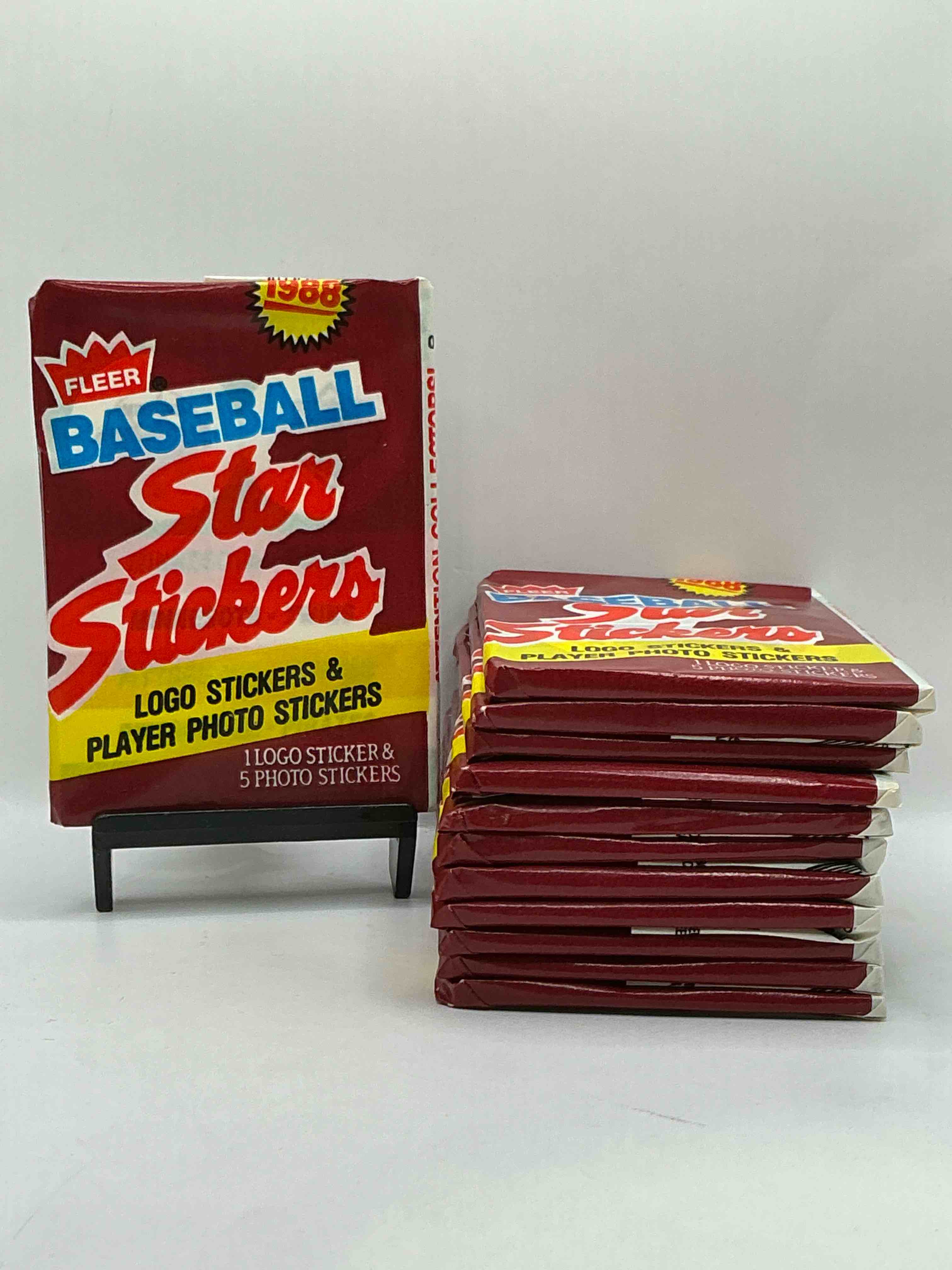 80's Vintage! 1988 Fleer Sticker Baseball Unopened Packs! Direct From Original Box! Search For Valuable Don Mattingly & Nolan Ryan Cards!