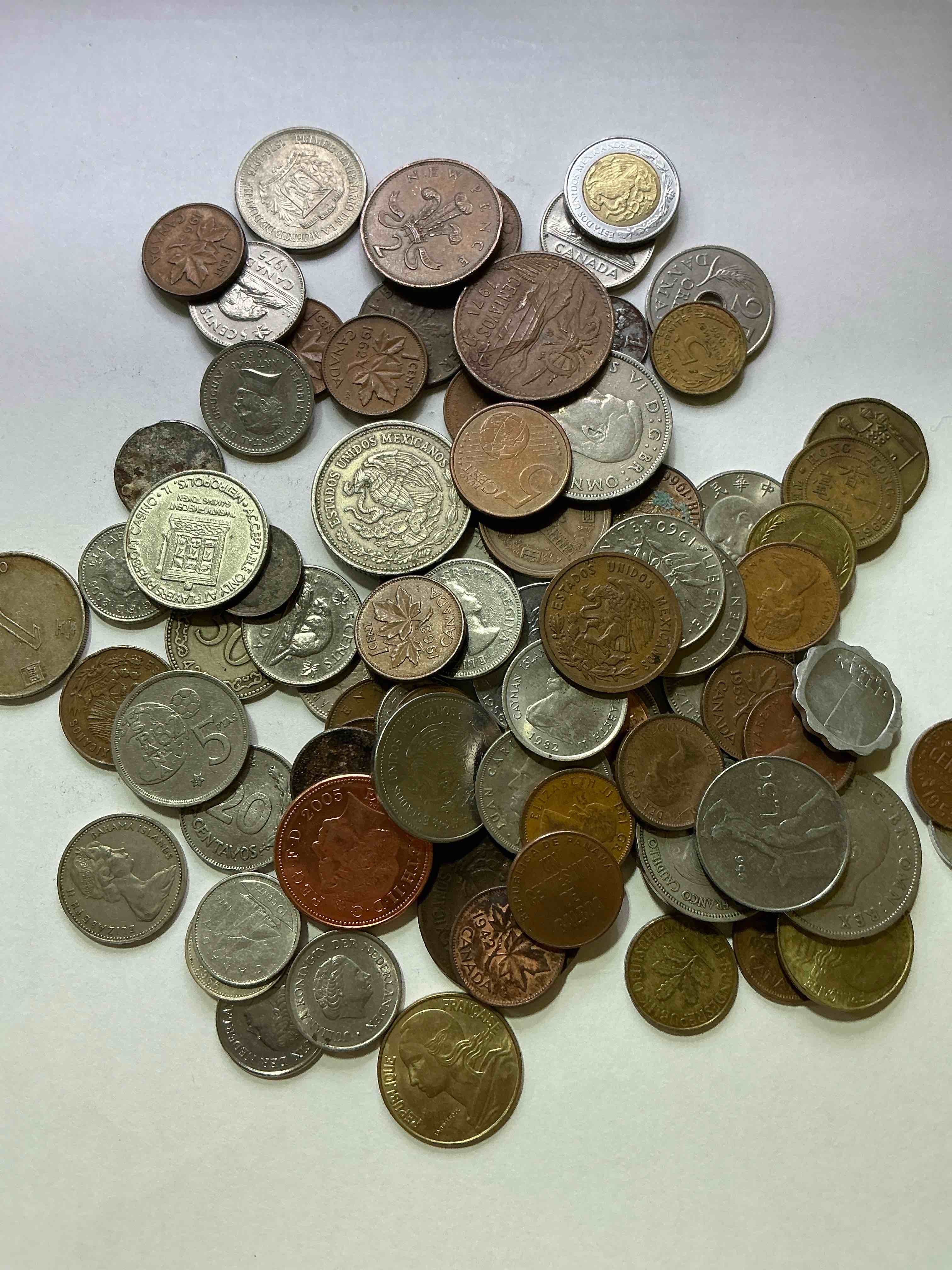 World Coins, Antique & Vintage! Each Lot Is Unique! Many Different Years, Countries, Sizes & Exotic Places. This Cool Collection Of Antique Coins From Around The World Is Loads Of Fun! Have Fun Identifying Each Coin & Country As A Great Educational Tool! A Great Investment Too!