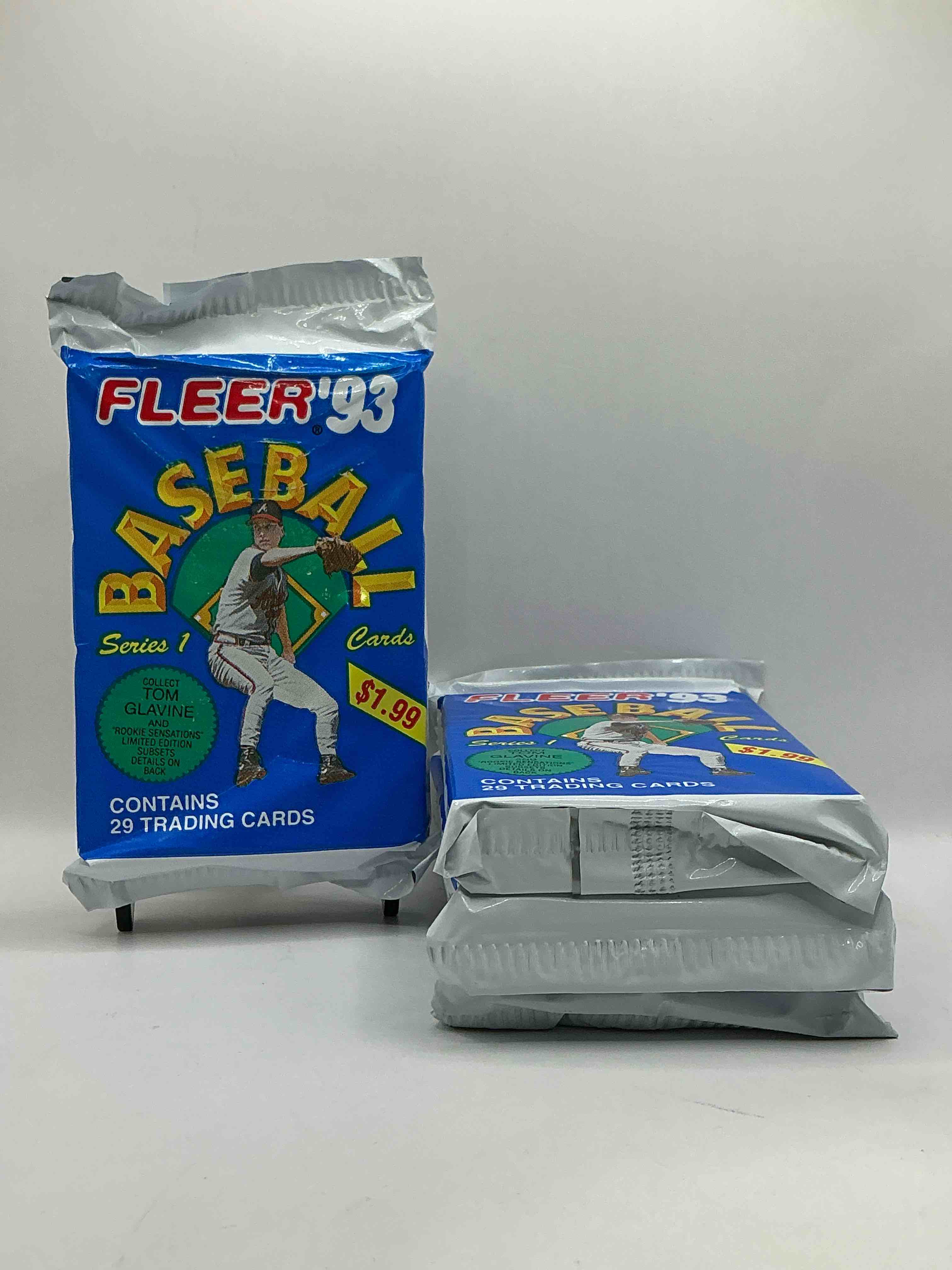 Limited Edition Tom Glavine!? 1993 Fleer Series 1 Unopened Packs, Straight From Box! Search For Rare Tom Glavine Subset Cards, Ken Griffey Jr, Don Mattingly & More!
