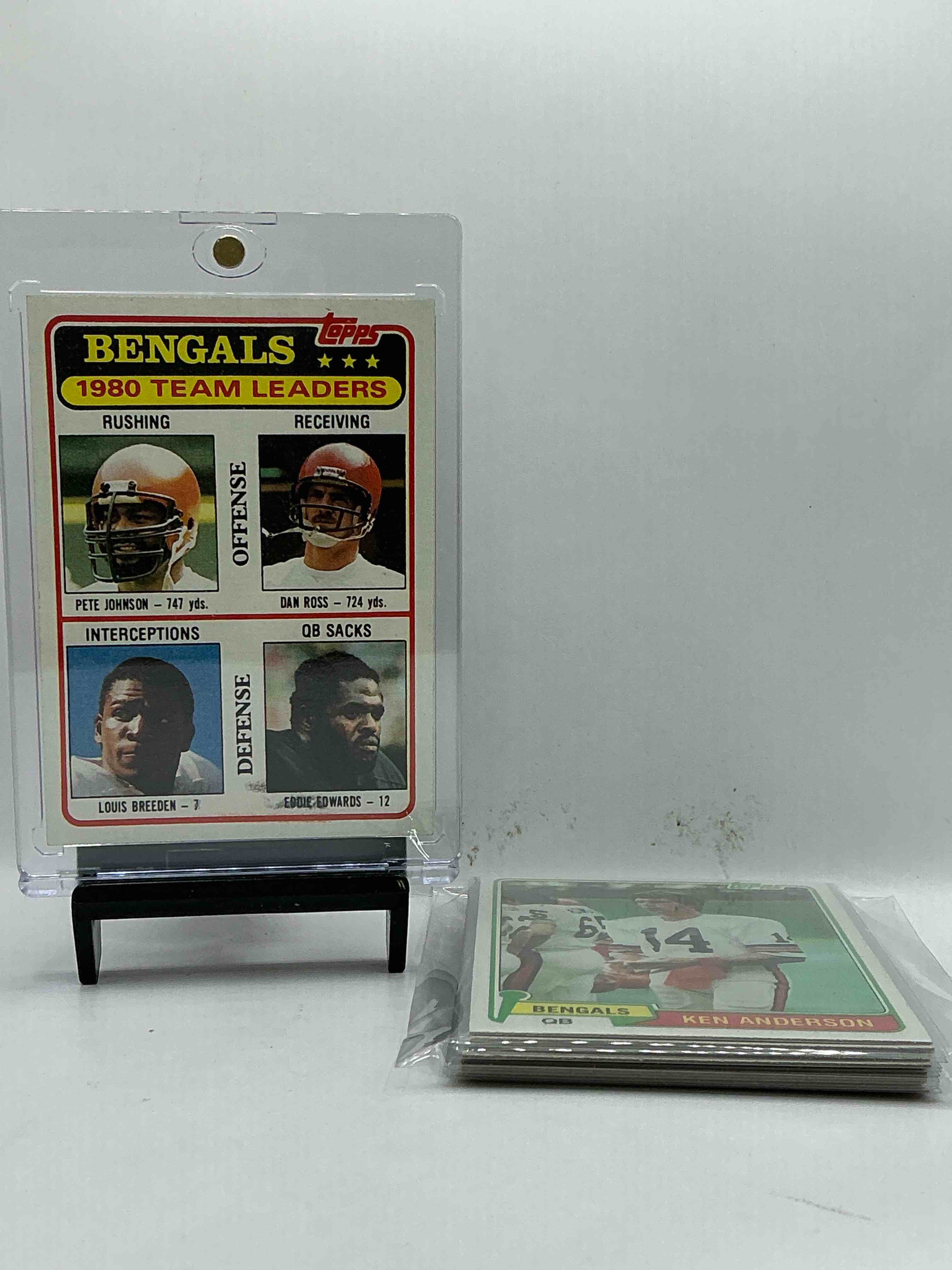 1980 Bengals Team Set WOW! Vintage 13 Card Cincinnati Bengals Lot! Archie Griffin, Bengals Leaders, Ken Anderson, Team Leaders, Isaac Curtis & So Many More! Vintage Bengals Bonanza!