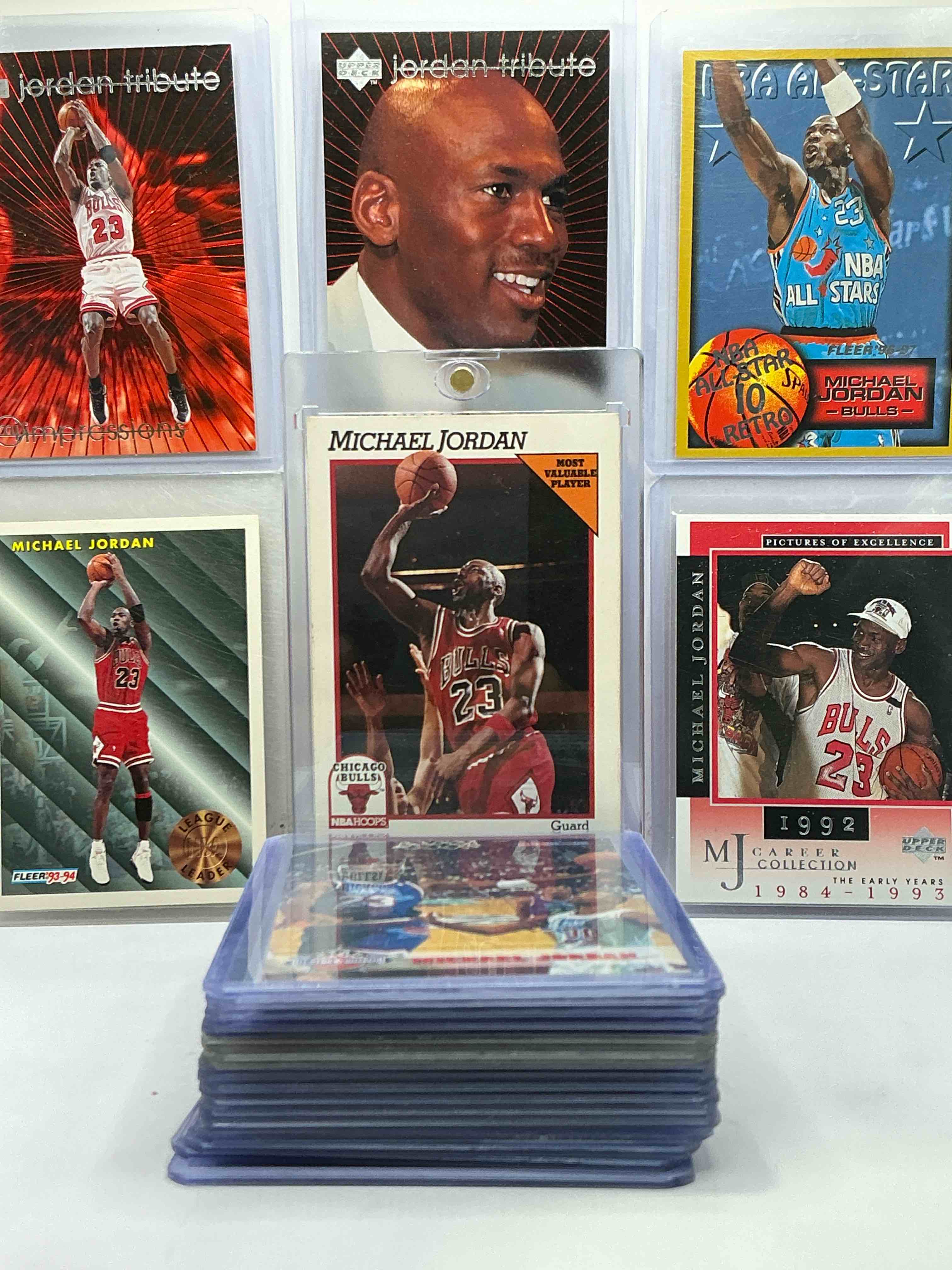 Michael Jordan All Different Brands, Years & More! 24 Card Lot! Upper Deck, FLEER, NBA Hoops & More! Collect The GOAT!