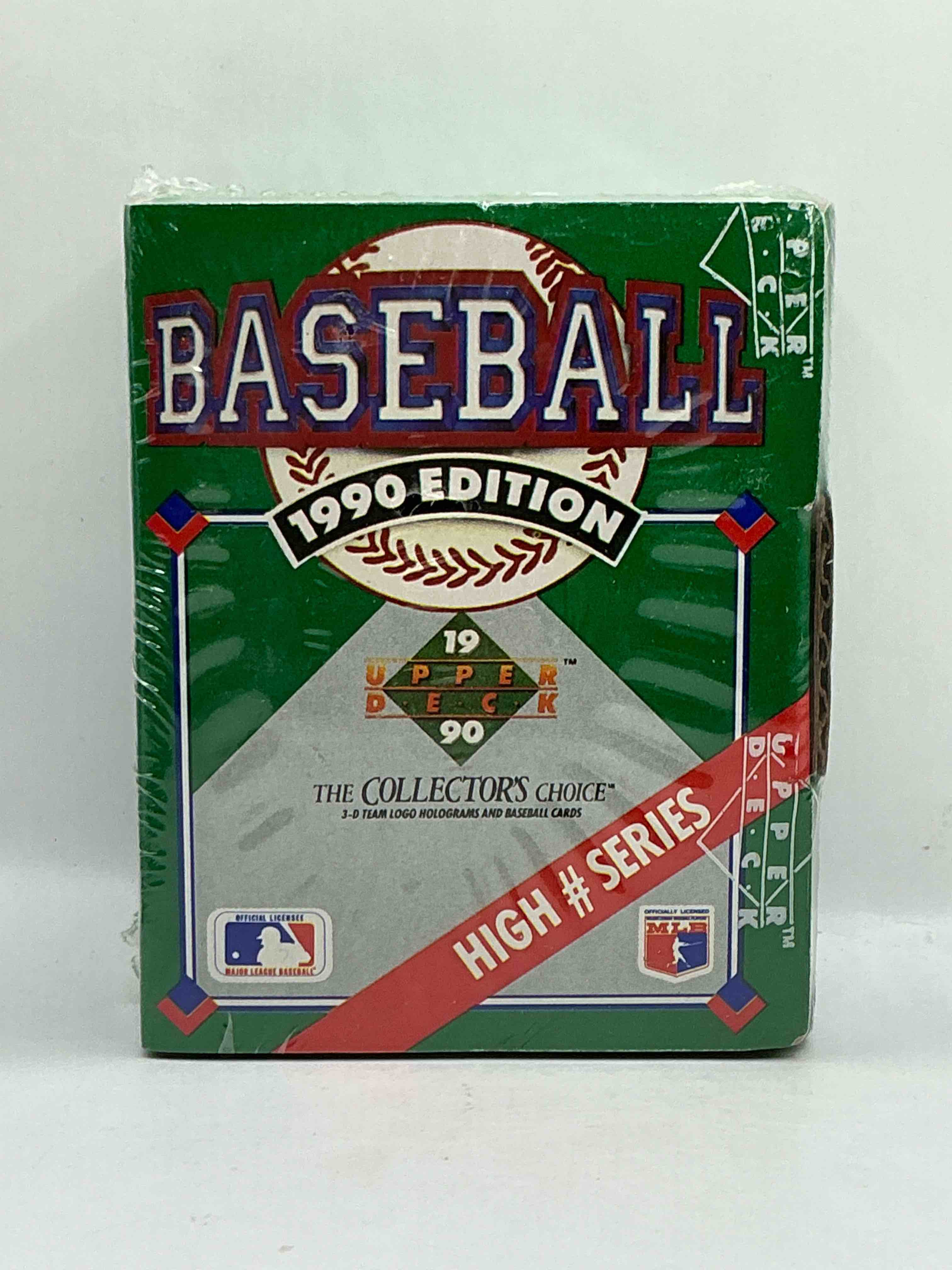 1990 Upper Deck Baseball Unopened Sports Trading Card High Series Box! Direct From Original Box! Look For Possible Collector's 3D Team Logo Card! As Well As Early Ken Griffey Jr. Cards!
