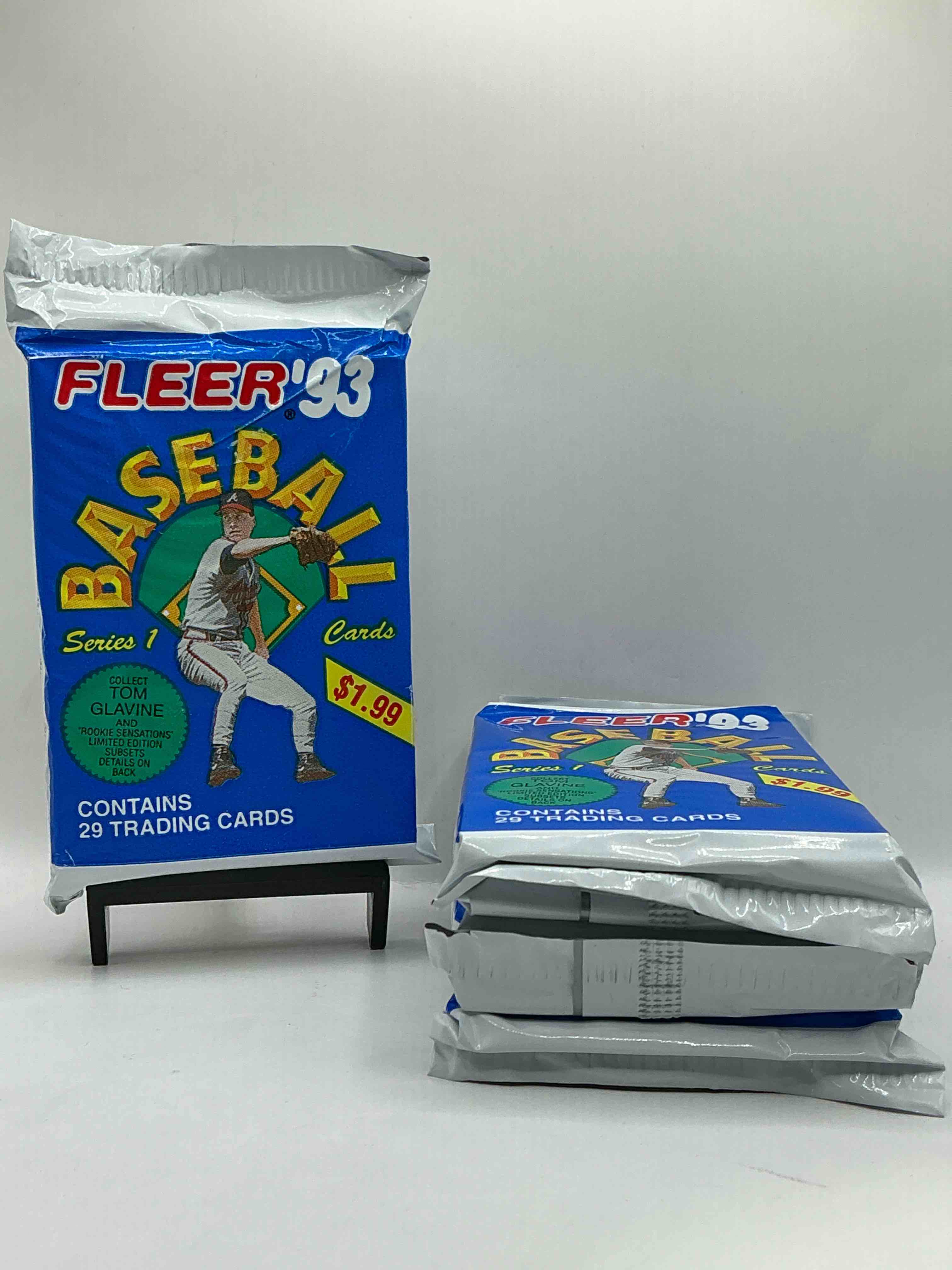 Limited Edition Tom Glavine!? 1993 Fleer Series 1 Unopened Packs, Straight From Box! Search For Rare Tom Glavine Subset Cards, Ken Griffey Jr, Don Mattingly & More!
