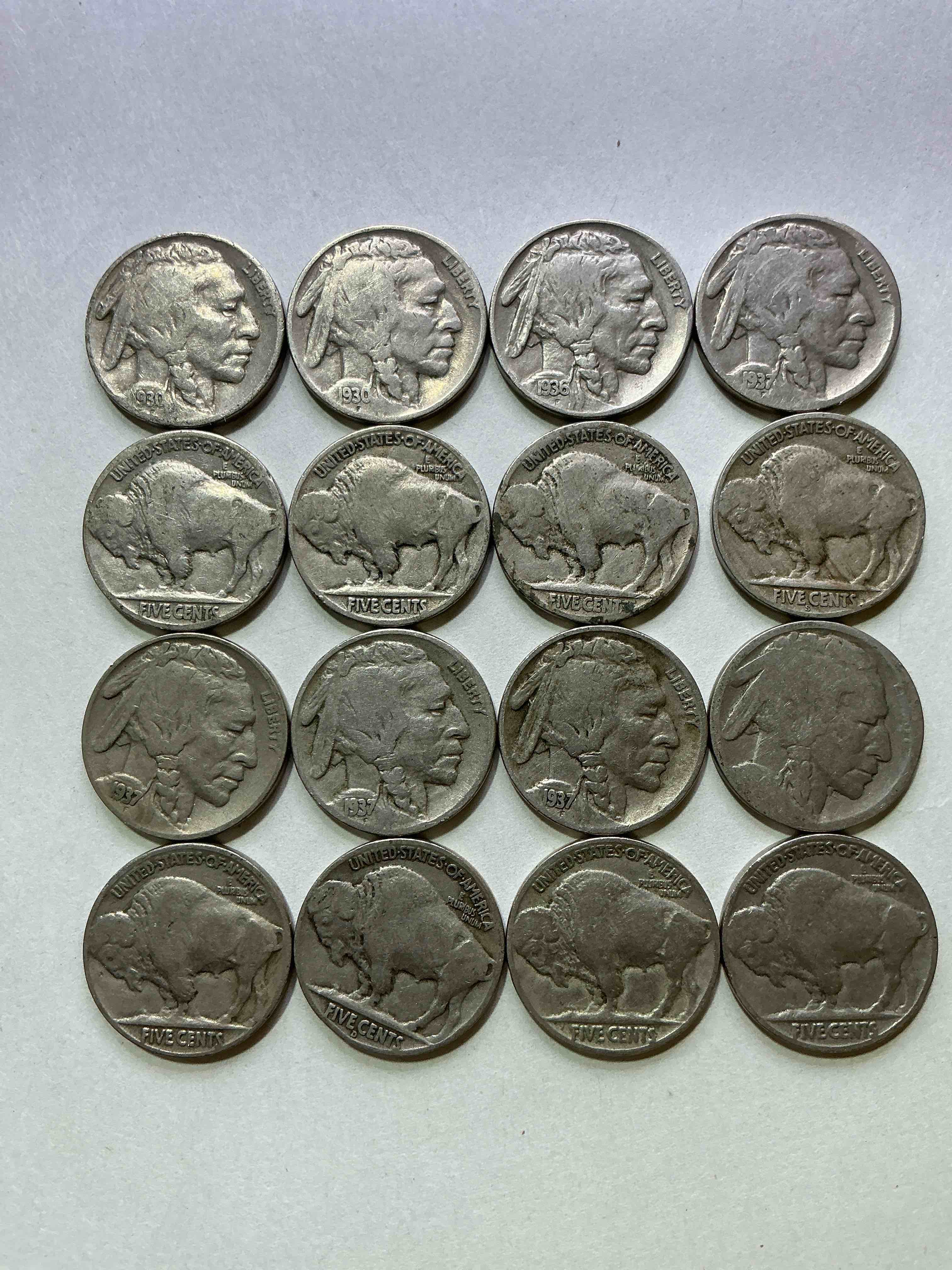 Historic Buffalo Nickels! Indian Head Buffalo Nickels Were Minted From 1913 To 1938 & Have Become A Favorite For Coin Collectors Around The World! Own Pieces Of American History With These Cool Indian Head Buffalo Nickels In Circulated Condition, Most With Visible Dates Which Is Very Rare For Buffalo Nickels!