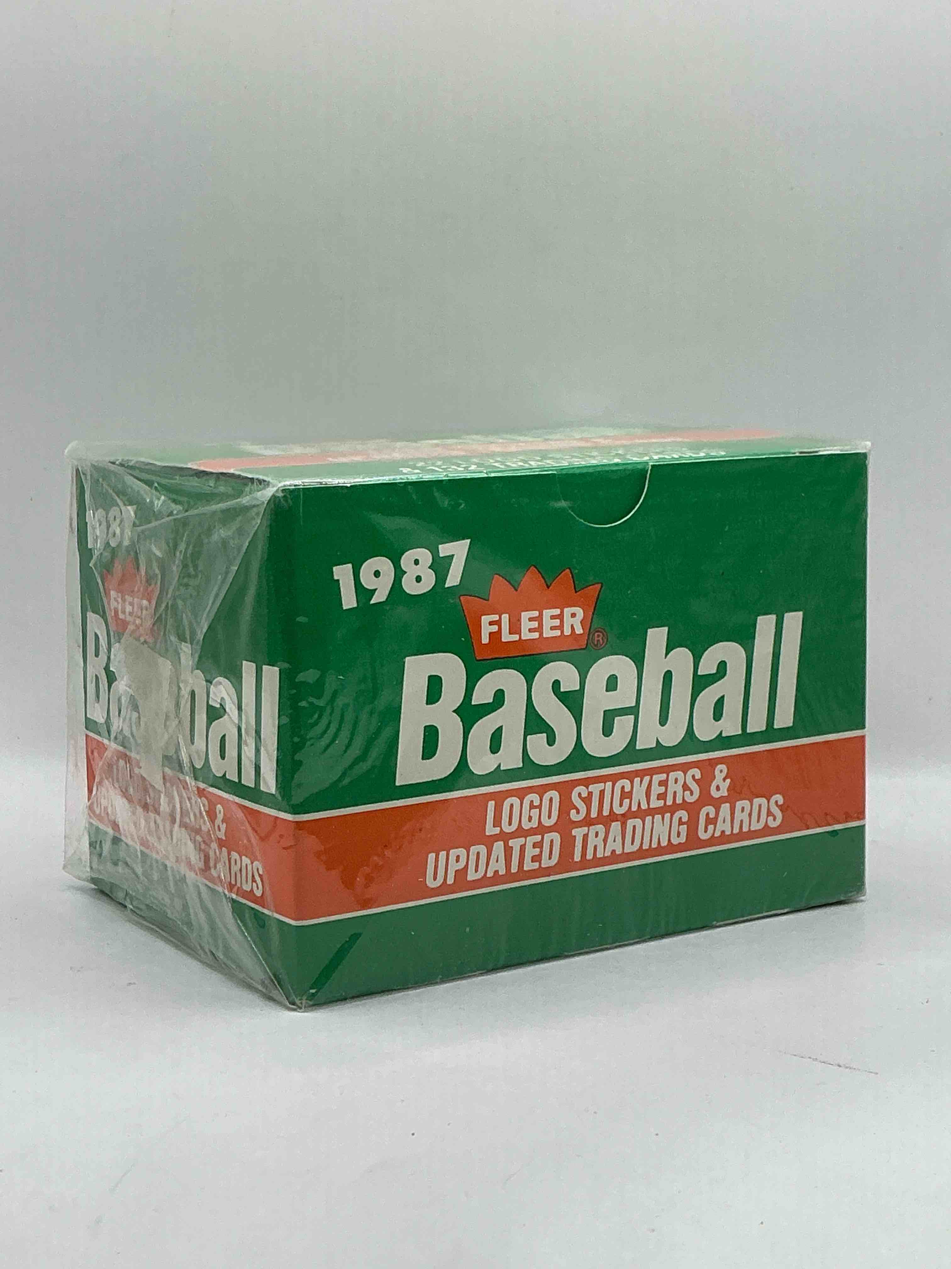 1987 Fleer Baseball Updated Traded Series Set Box! Logo Stickers & Trading Cards, Look For Your Favorite Baseball Legends! Jose Canseco, Tony Gwynn, Nolan Ryan & More! Search For These Legends & More In This 1987 Fleer Baseball Still Originally Wrapped Box!