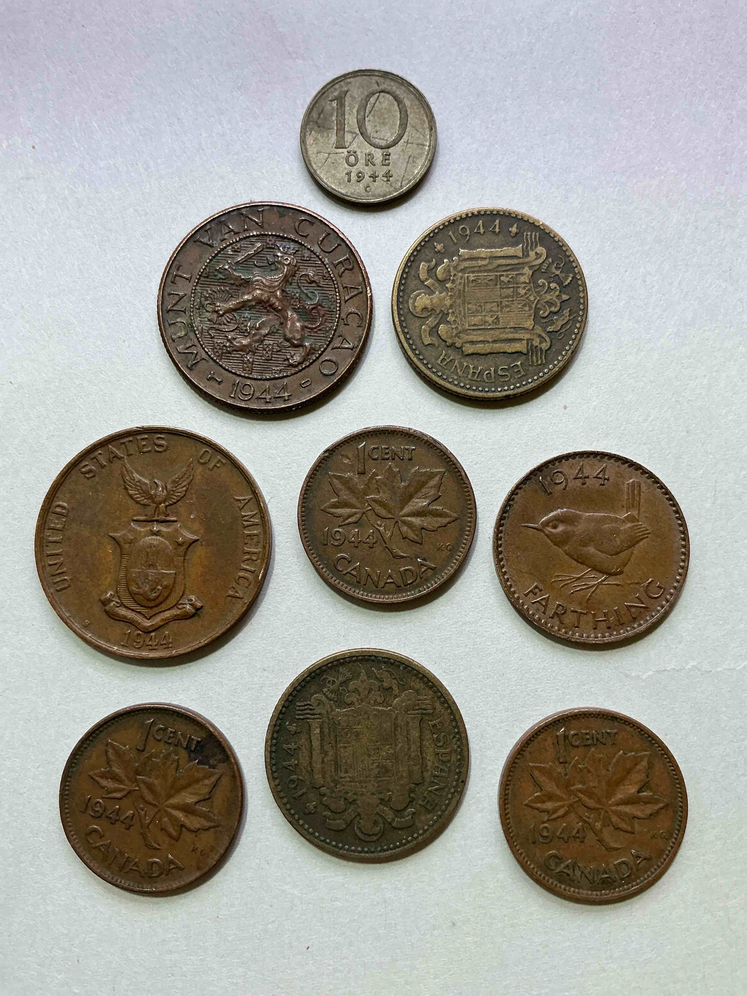 1944 World Coins… D-Day Edition! These World Coins Are From The Same Year As The Infamous D-Day! Ultra Rare & Hard To Find 1944 Coins From Around the World! 