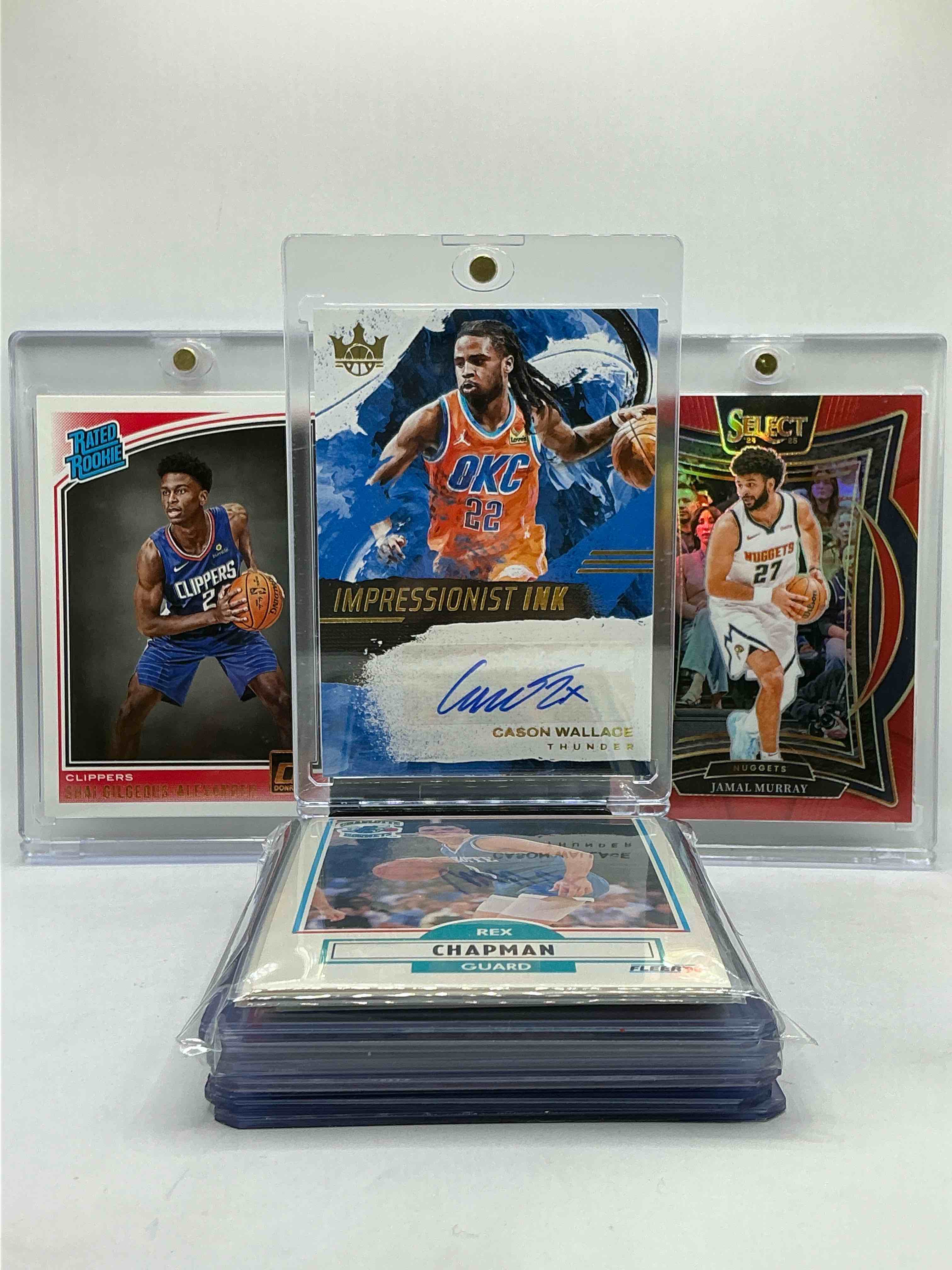 University Of Kentucky Wildcats Craziness! Cason Wallace Autograph /99, Shai Gilgeous- Alexander Donruss Rated Rookie Card, Jamal Murray Select /199 & More! Rex Chapman, Tyrese Maxey, Bam Adebayo & More! Insane 20 Card Lot! UK Cats Lot Legends, Numbered, Rookies & More!