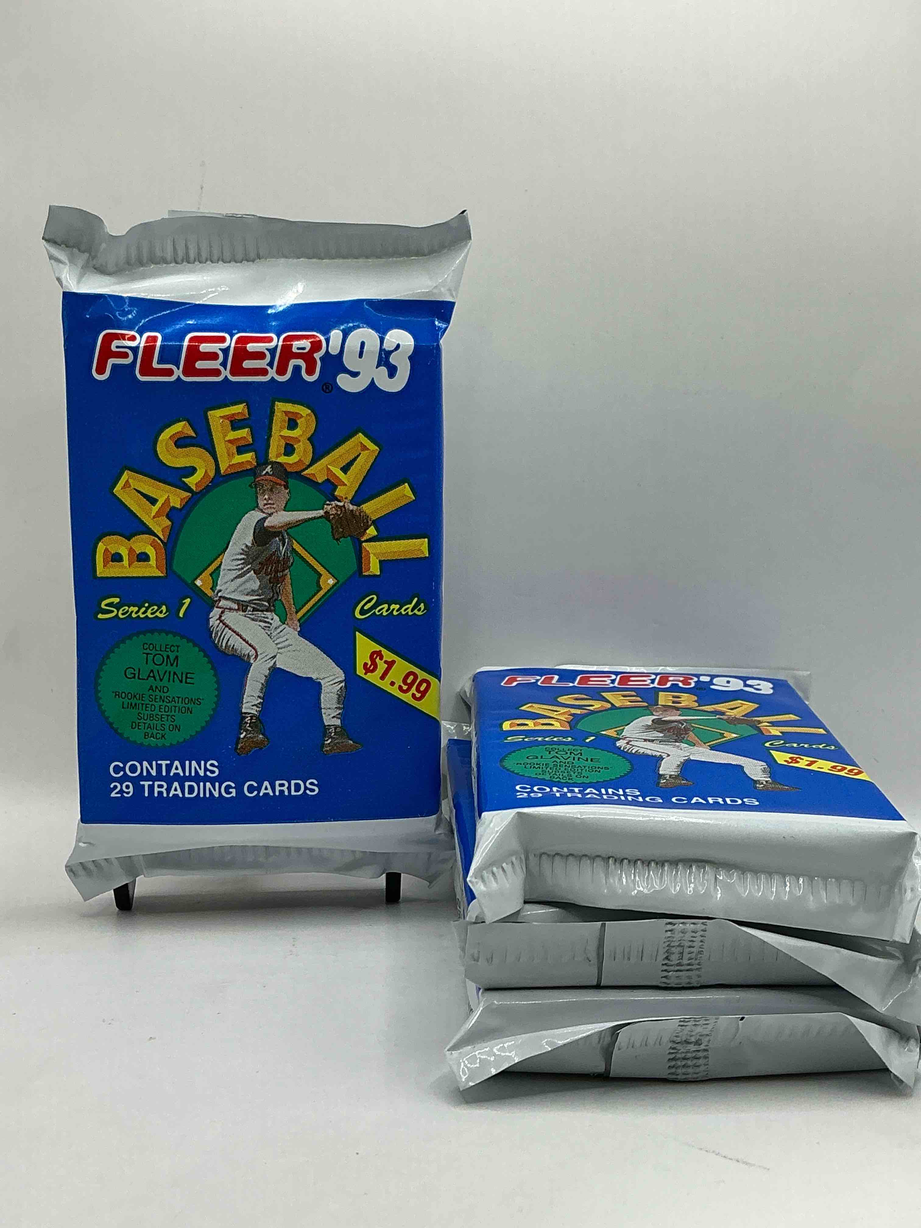 Limited Edition Tom Glavine!? 1993 Fleer Series 1 Unopened Packs, Straight From Box! Search For Rare Tom Glavine Subset Cards, Ken Griffey Jr, Don Mattingly & More!