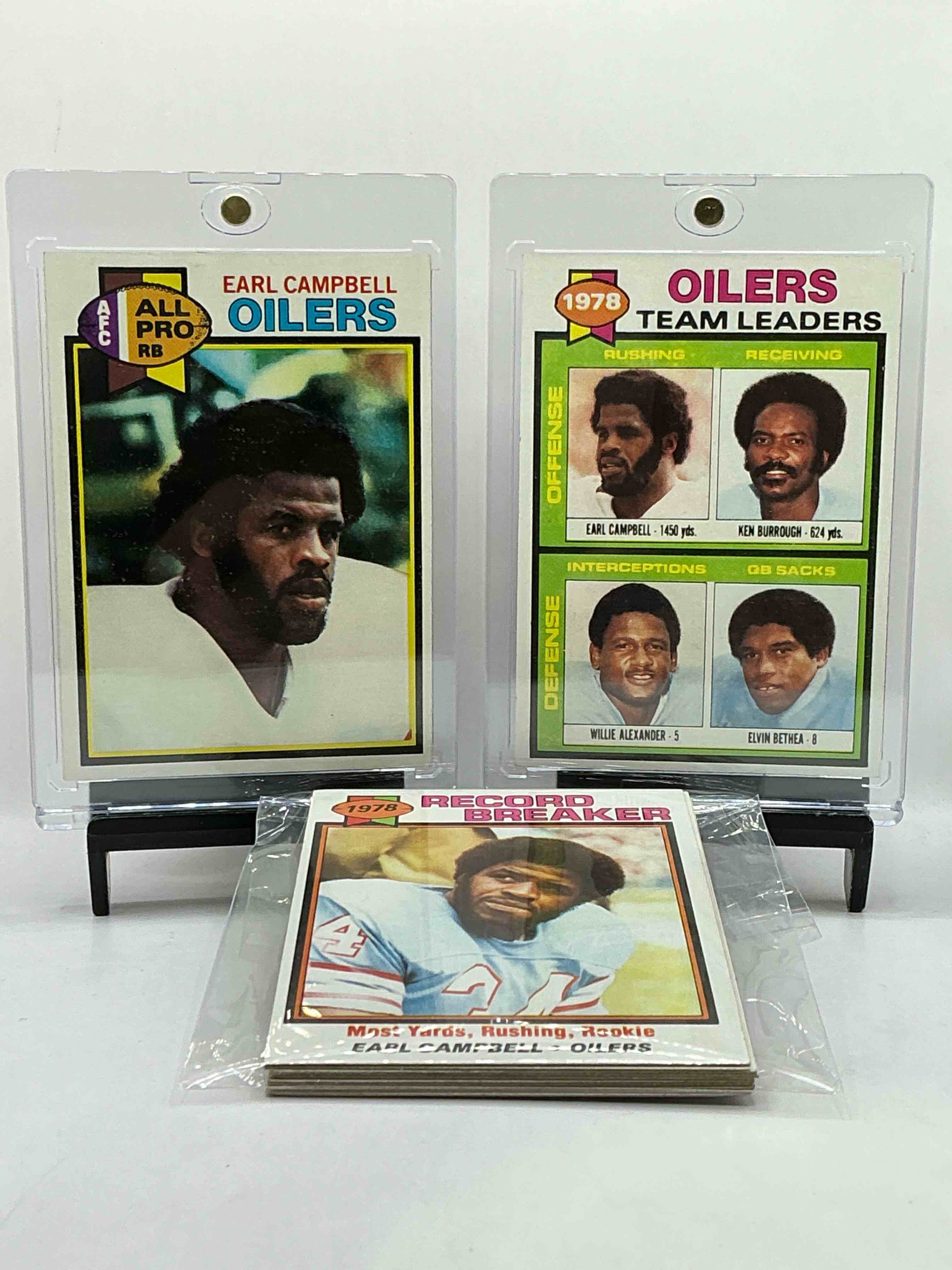 1979 Oilers Team Set! Topps 1979 Set, With Team Leaders, Earl Campbell Cards, Robert Brazile & More! 