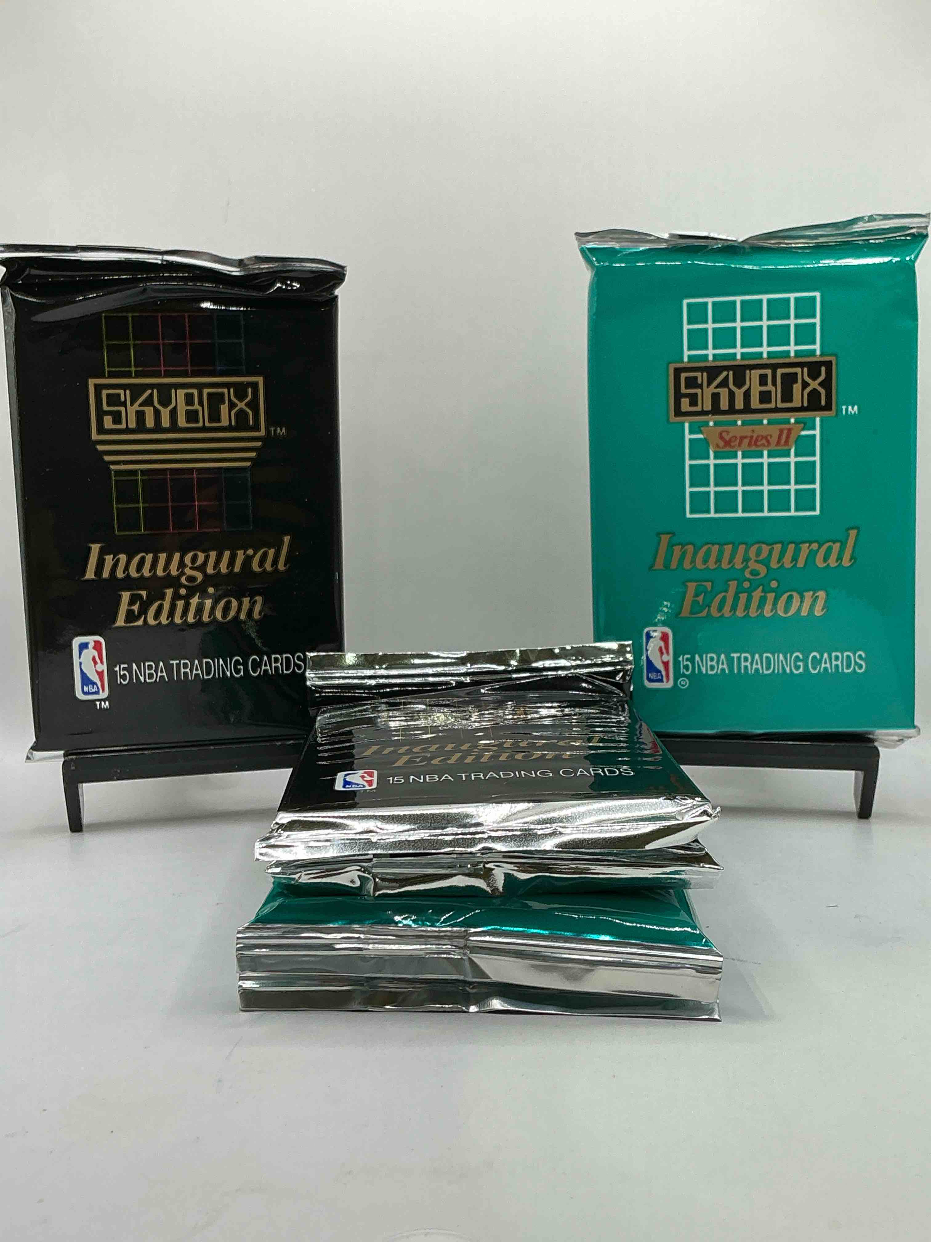 Michael Jordan, Magic Johnson & More! Search For So Many NBA Legends & Stars! 1990-91 Skybox Series Il Unopened Pocks! Direct From Original Box! These Packs Are Sought After For Ther Eye-Catching Teal Look & Awesome Cards! Search For Valuable Michael Jordan, Larry Bird & Magic Johnson Cards! Along With Other Stars!