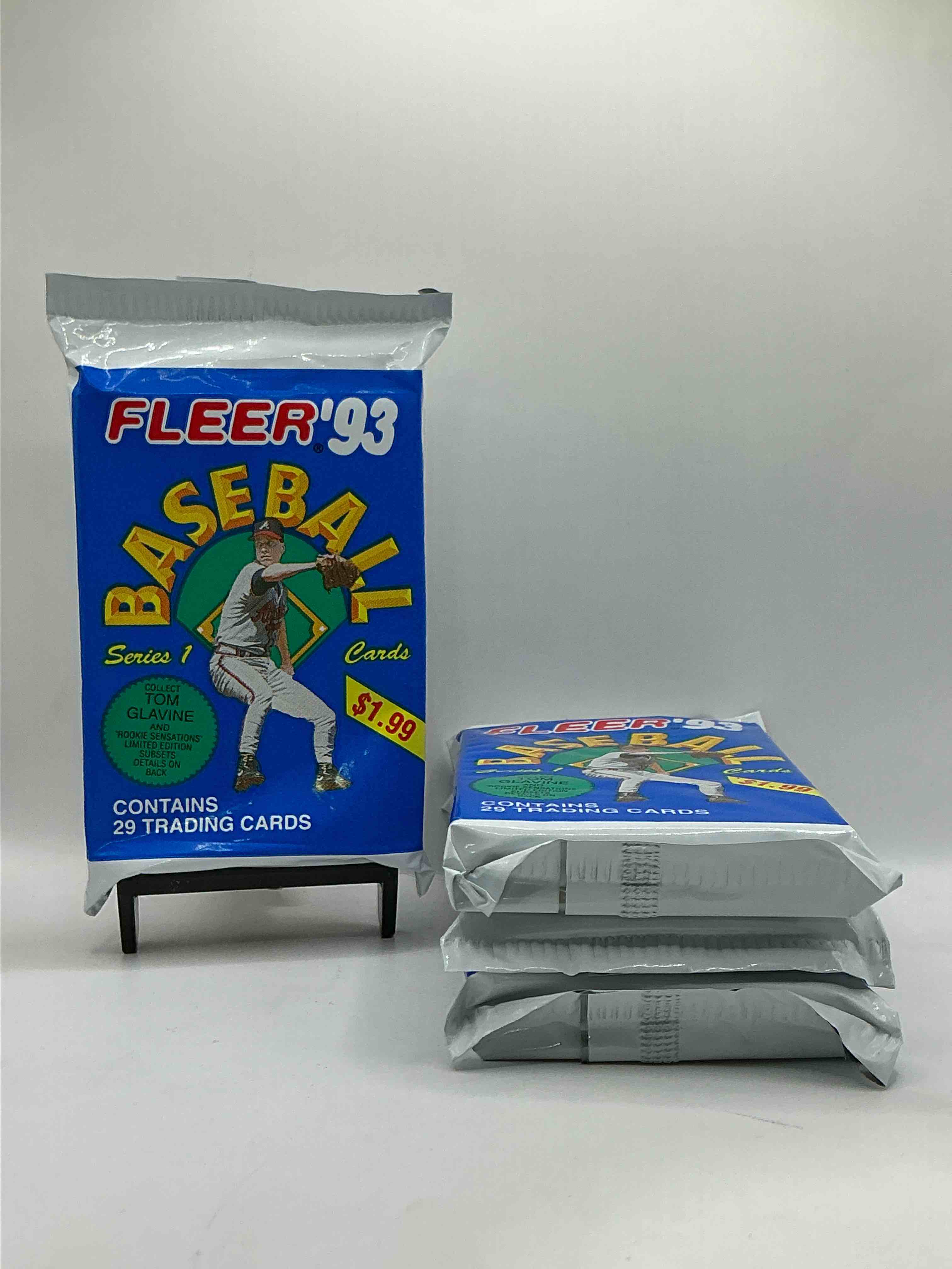 Limited Edition Tom Glavine!? 1993 Fleer Series 1 Unopened Packs, Straight From Box! Search For Rare Tom Glavine Subset Cards, Ken Griffey Jr, Don Mattingly & More!