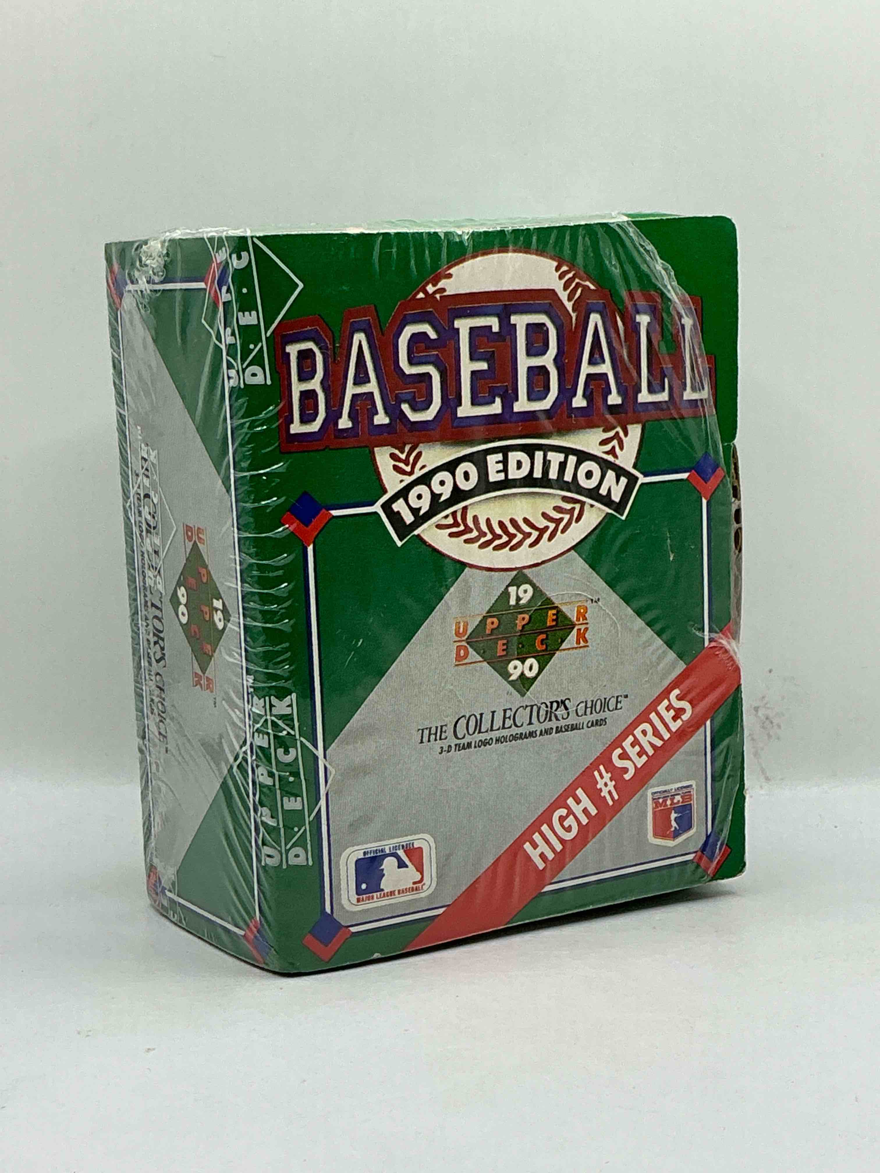 1990 Upper Deck Baseball Unopened Sports Trading Card Box! Direct From Original Box! Look For Possible Collector's 3D Team Logo Card! As Well As Early Ken Griffey Jr. Cards!