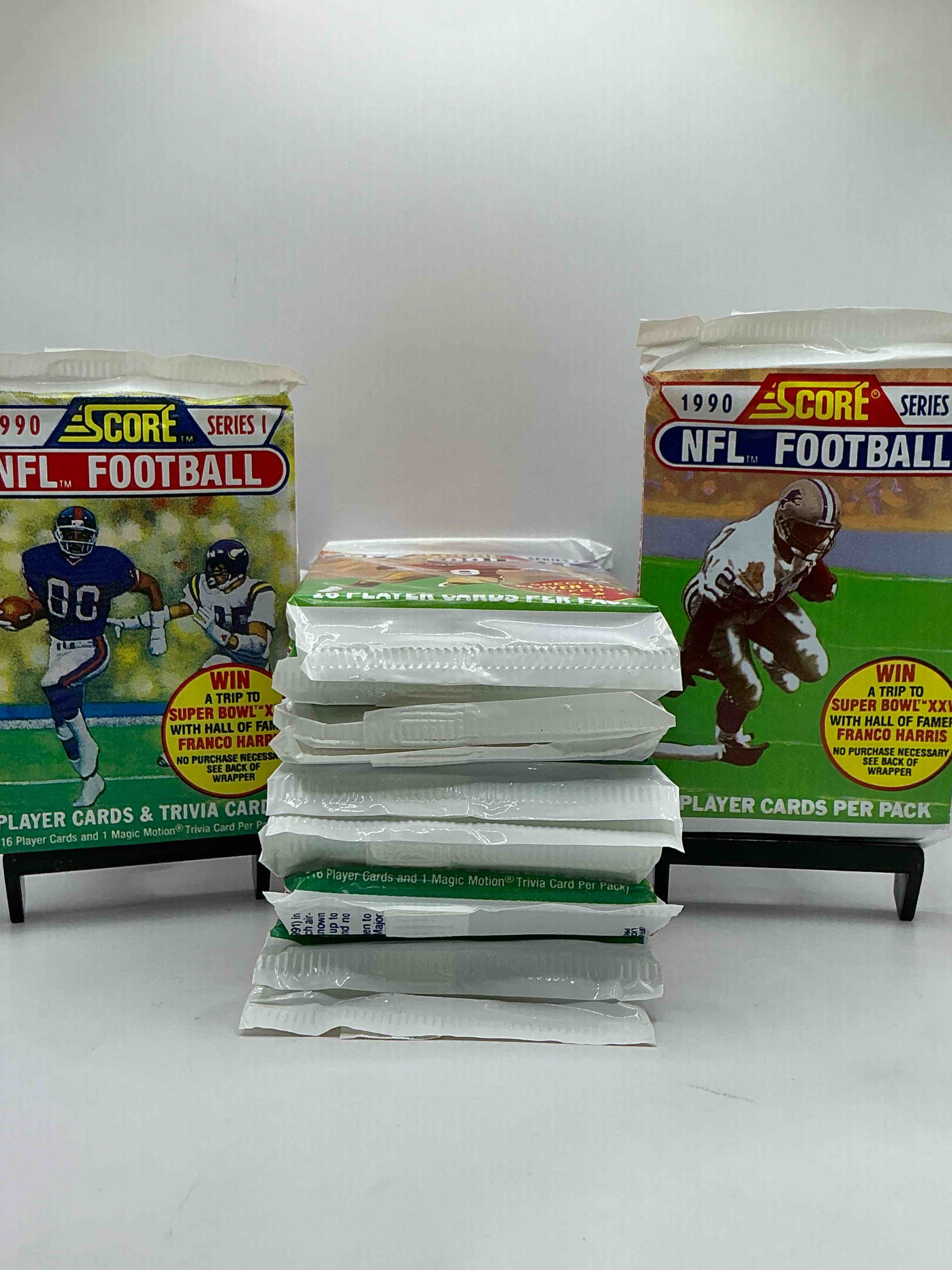 Emmitt Smith Rookie!? In Perfect Condition Worth Hundreds! 1990 Score Football Unopened Collectible Sports Card Packs! Direct From Original Bax! Look For Valuable Emmitt Smith Rookie Cards! Let The Search Begin!