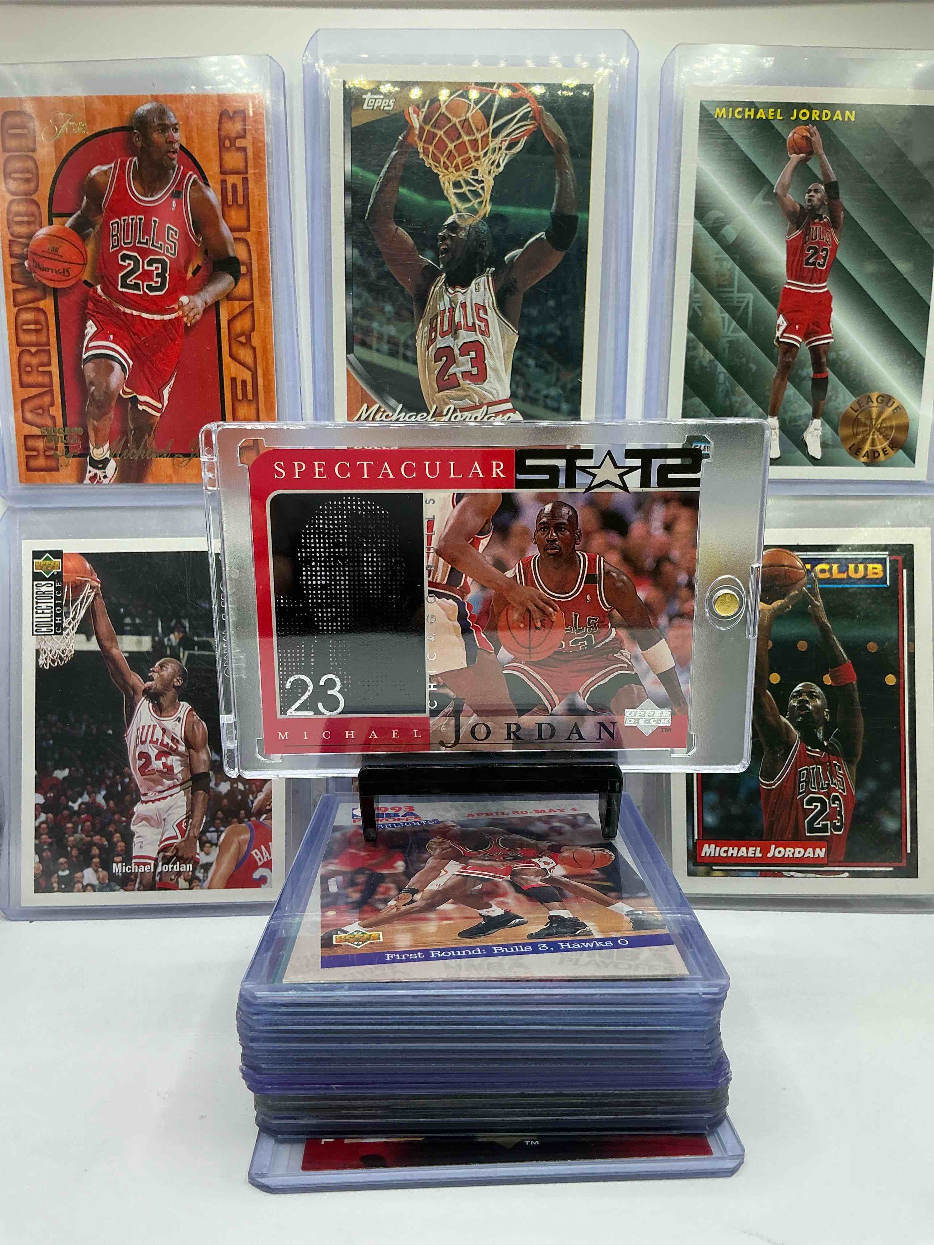 Michael Jordan Lot… Collect The GOAT! Rare Michael Jordan See Thru Card, All Different Brands & Years! NBA Hoops, Fleer, Upper Deck & More 