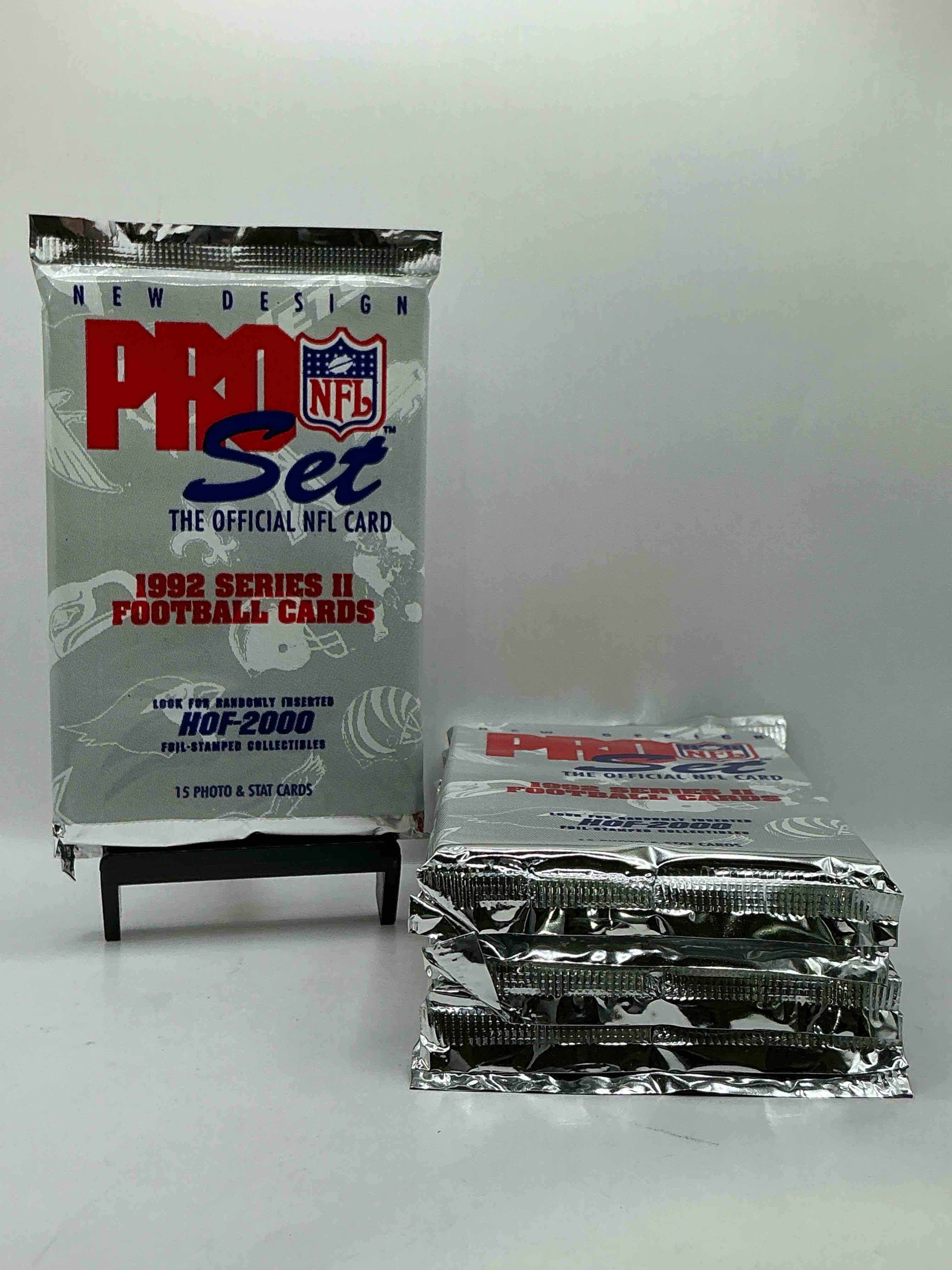 NFL PRO SET! WOW! 1992 Series II Football Cards! Possible Rice, Montana, Elway, Sanders, Jackson & More! Search For Limited Edition Randomly Inserted HOF 2000 Stamped Collectibles! 