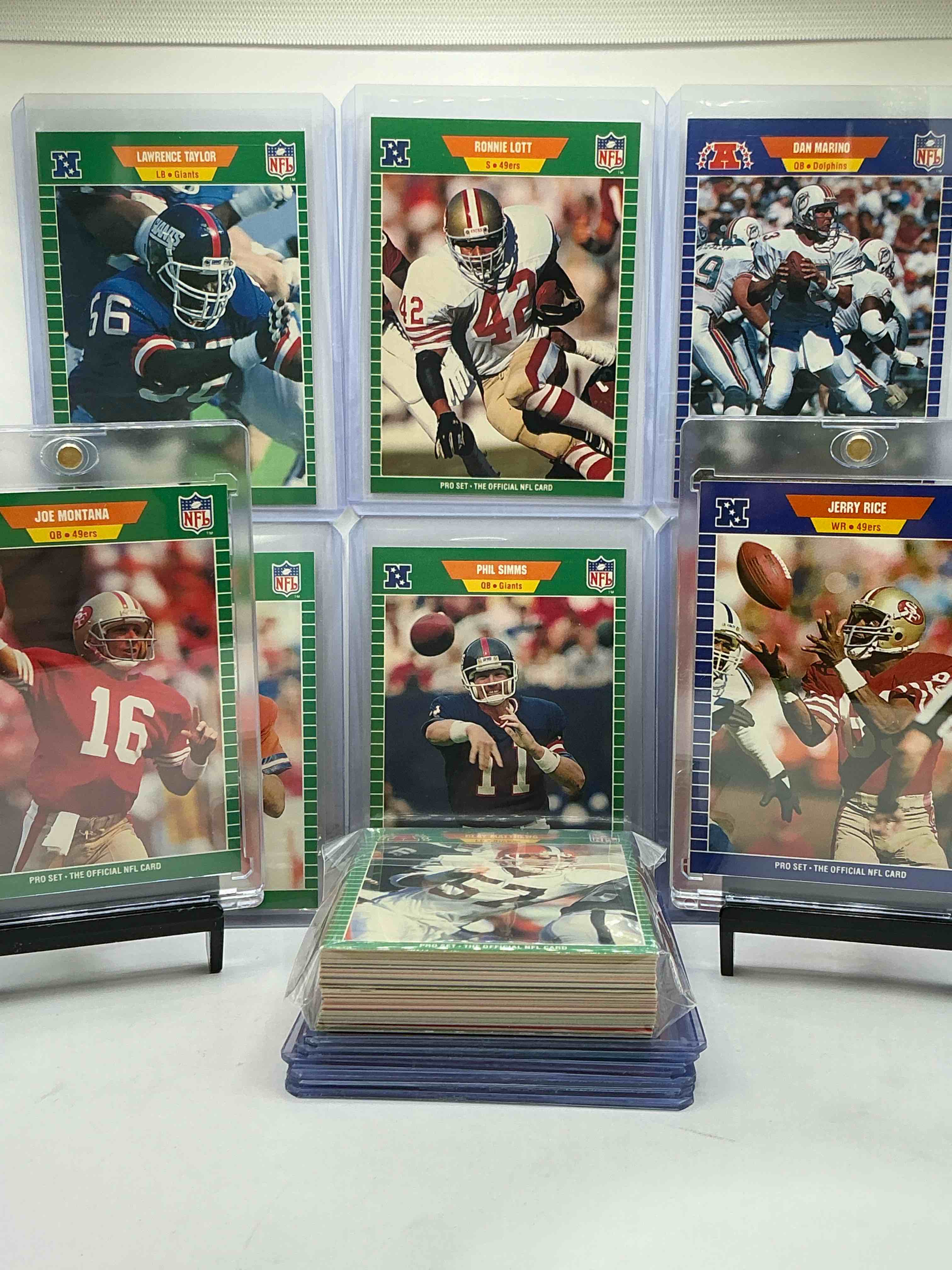1989 Pro Set! NFL Football! This 50 Card Football Set Is Filled With The BEST Players From The Year! Jerry Rice, Joe Montana, Bo Jackson, Dan Marino, Ronnie Lott, John Elway & More! 1980’s Football!  