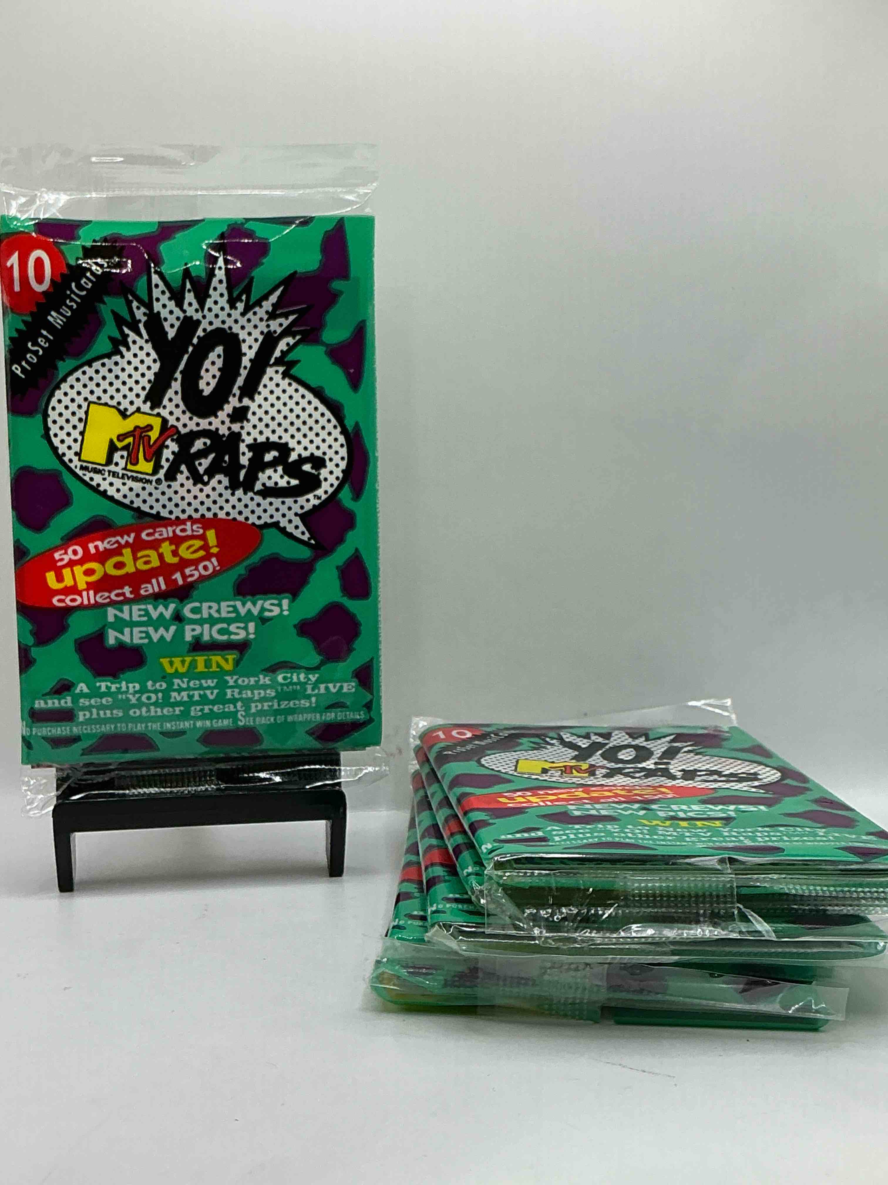 Yo, MTV Raps! 1991 Rarity! Yo, MTV Raps Trading Music Cards, Sealed Packs Direct From Original Retail Case! Retro Rarity That Is Super Hard To Find. Serious Piece Of 90’s Memorabilia!