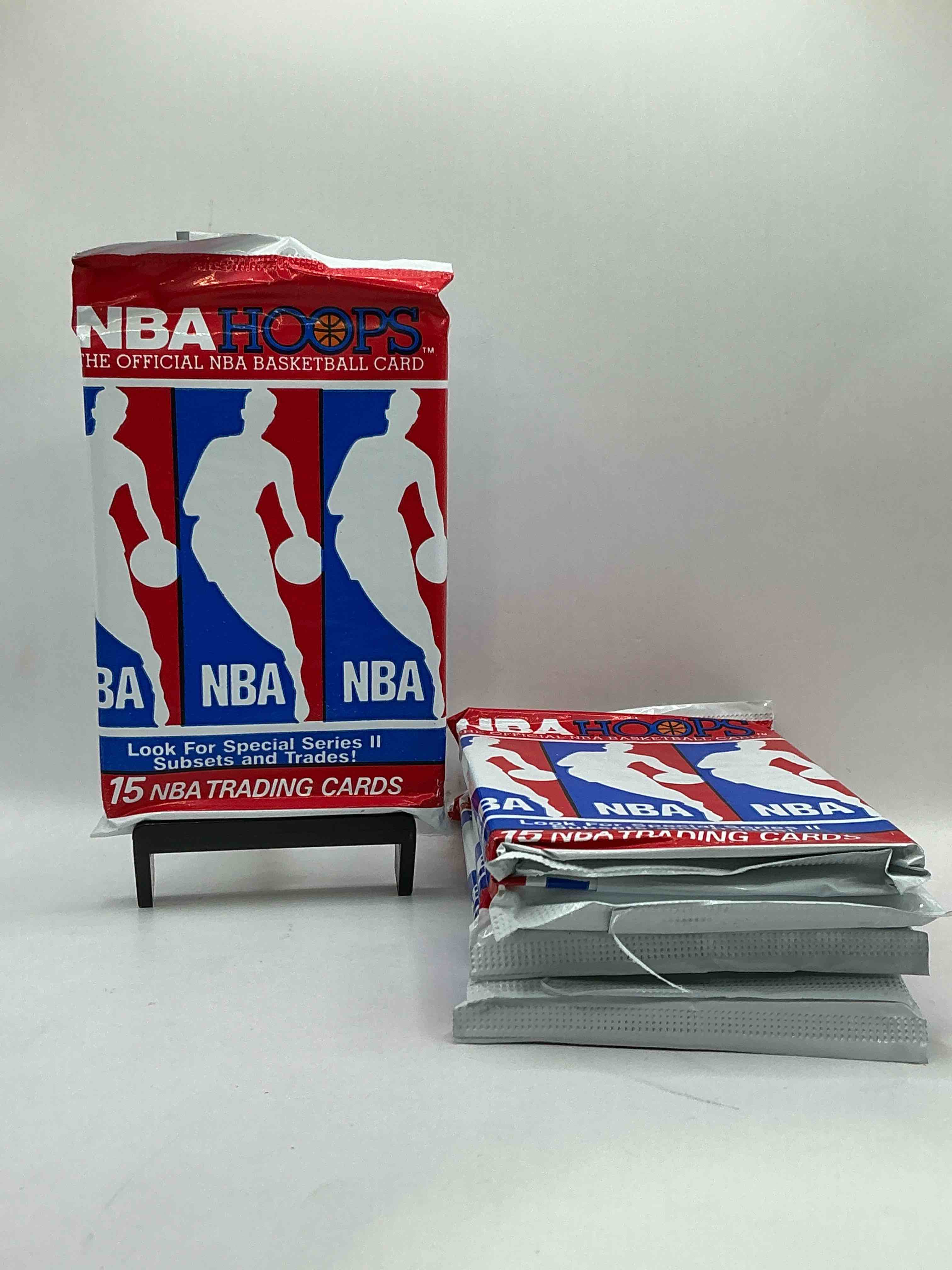 Michael Jordan?! Wow, Vintage 1990/91 NBA Hoops RARE Red Series Two Sealed Sports Card & Collectible Pack, Direct From Original Factory Sealed Retail Case!Series 2 Extremely Hard To Find & Includes Sought After Subsets! Look For Many Valuable Cards Such As Michael Jordan #65 (PSA 10 Value $225) & So Much More!