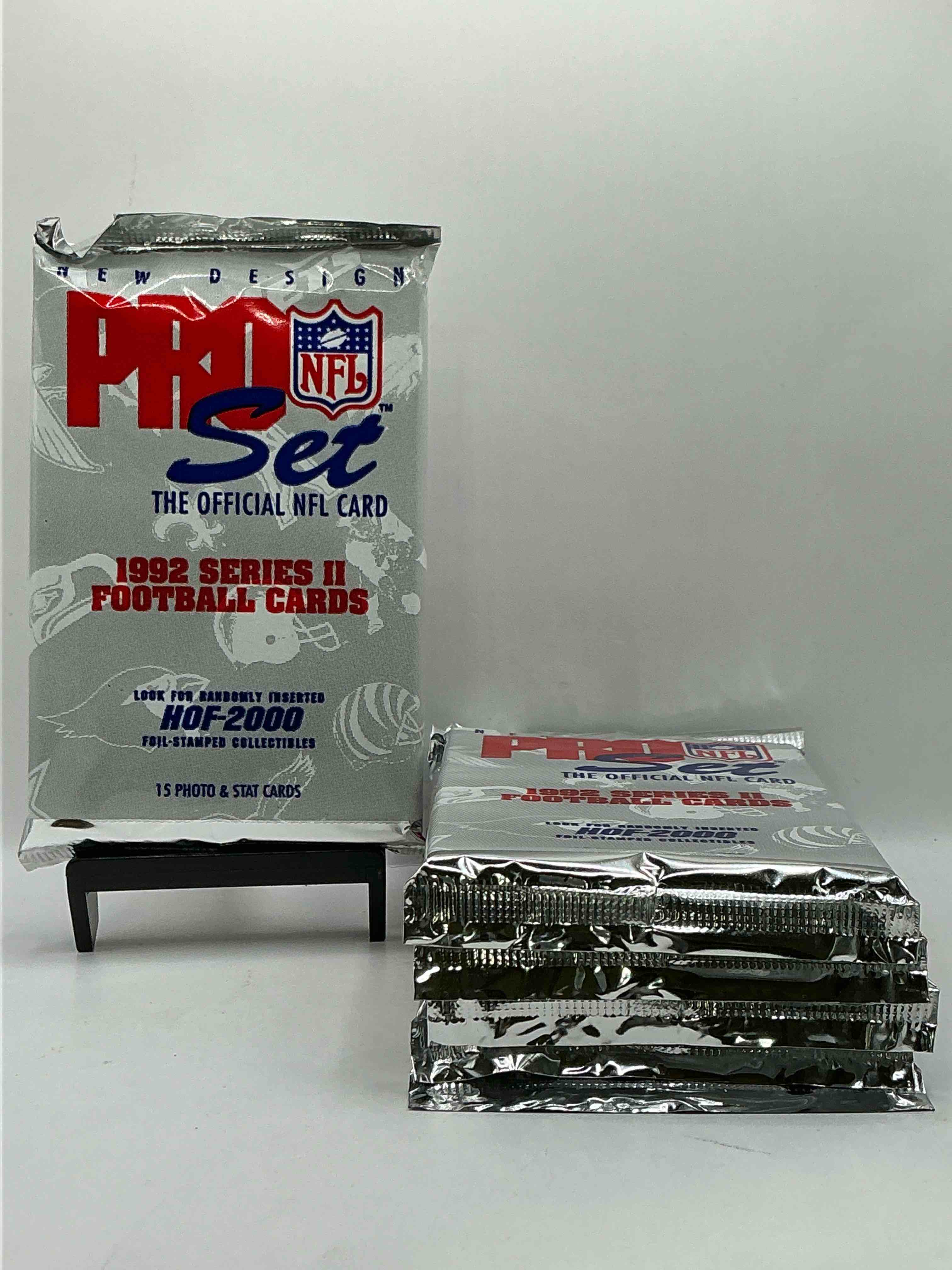 NFL PRO SET! WOW! 1992 Series II Football Cards! Possible Rice, Montana, Elway, Sanders, Jackson & More! Search For Limited Edition Randomly Inserted HOF 2000 Stamped Collectibles! 