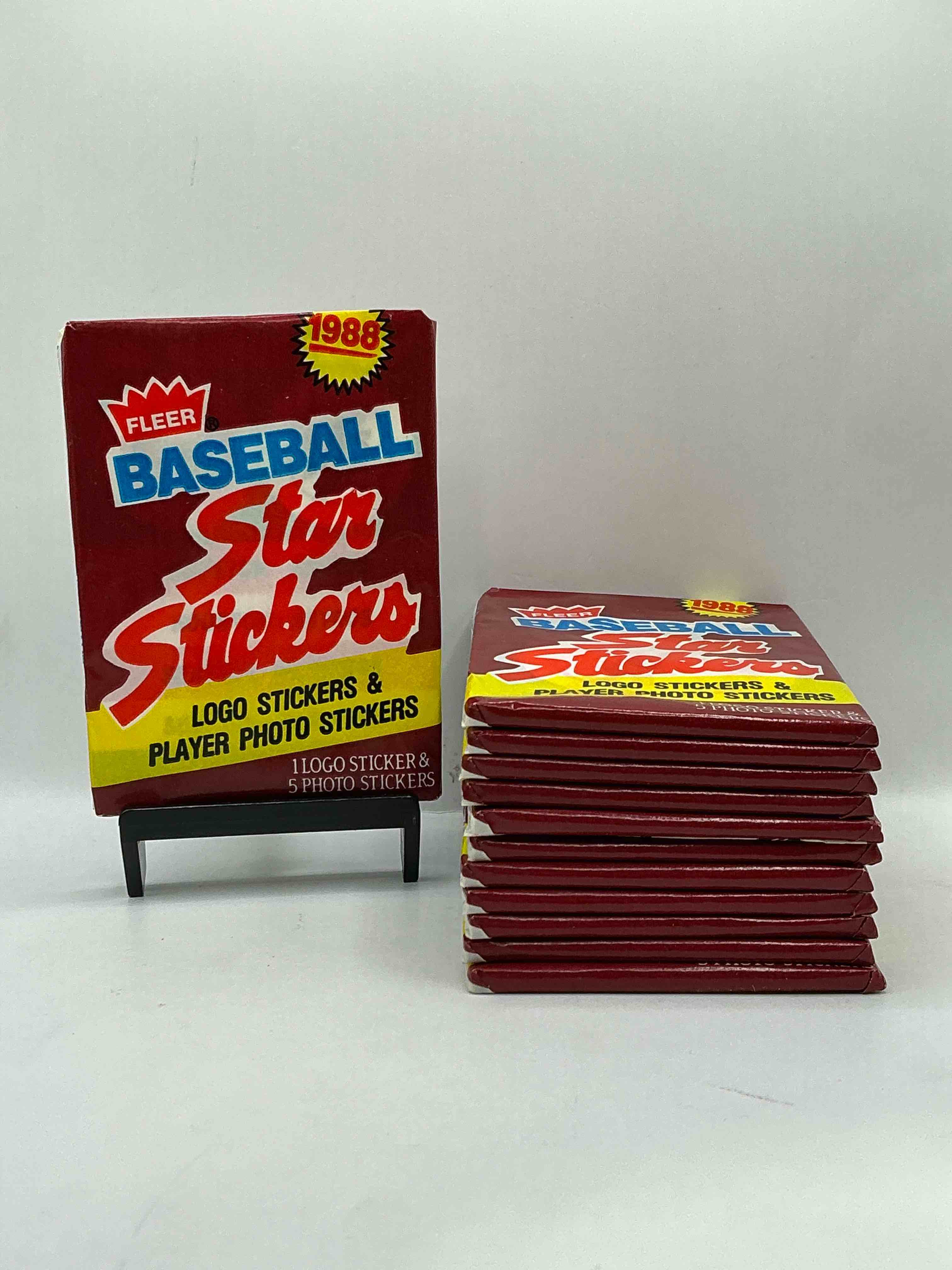 80's Vintage! 1988 Fleer Sticker Baseball Unopened Packs! Direct From Original Box! Search For Valuable Don Mattingly & Nolan Ryan Cards!