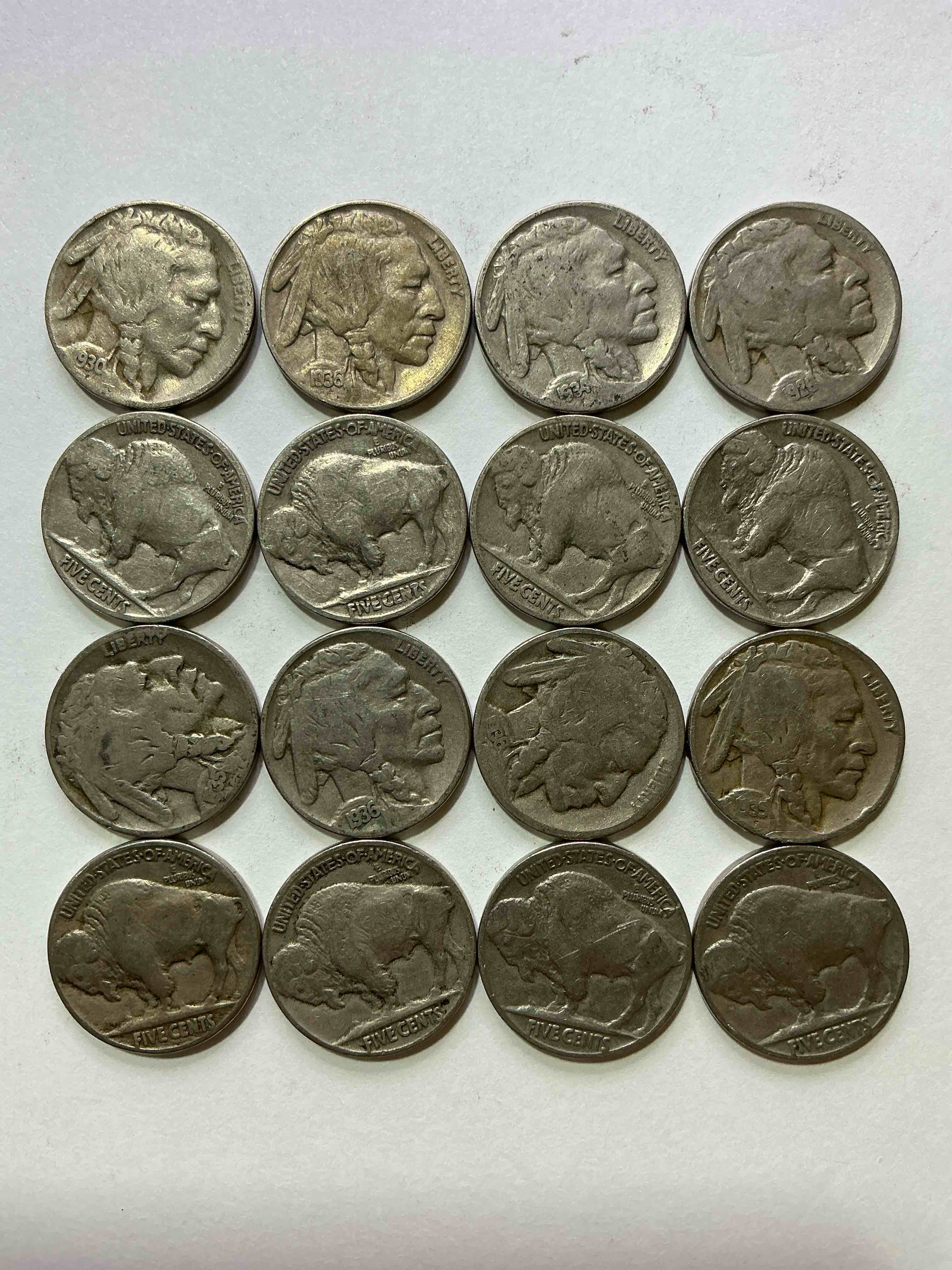 Historic Buffalo Nickels! Indian Head Buffalo Nickels Were Minted From 1913 To 1938 & Have Become A Favorite For Coin Collectors Around The World! Own Pieces Of American History With These Cool Indian Head Buffalo Nickels In Circulated Condition, Most With Visible Dates Which Is Very Rare For Buffalo Nickels!