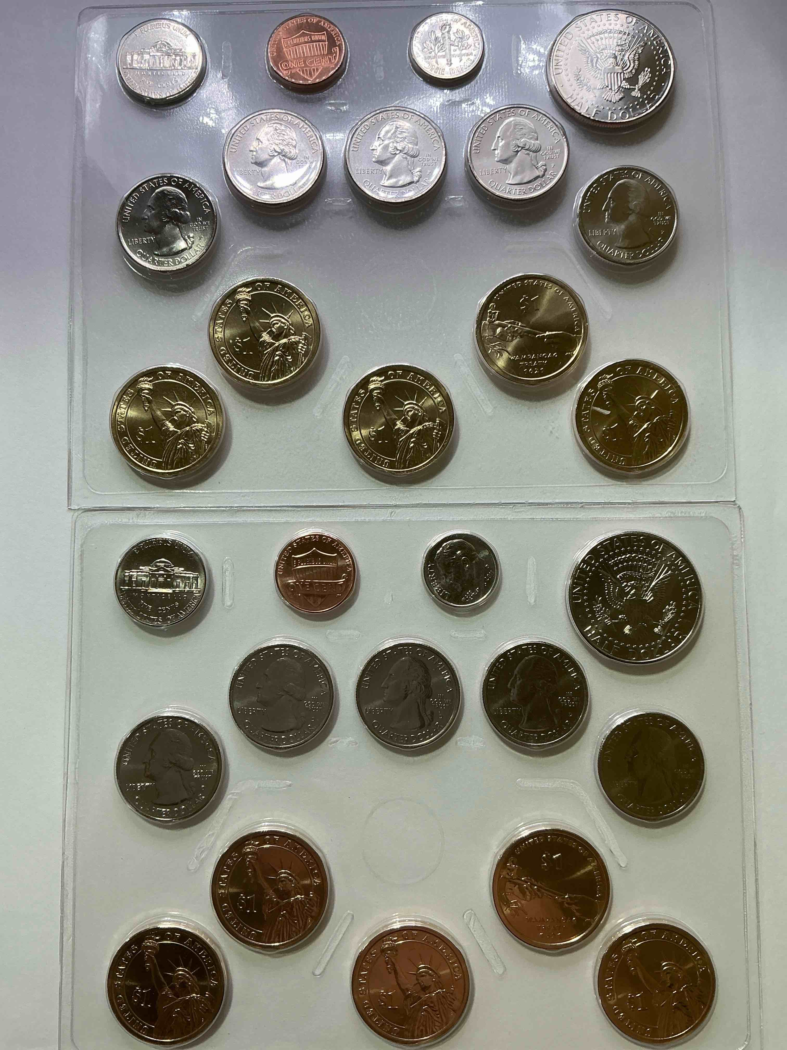 2011 Uncirculated Mint Coins! 28 Coin Lot, With MULTIPLE Dollar Coins, Half Dollars, Quarters, Dimes, Nickels & Pennies! WOW!
