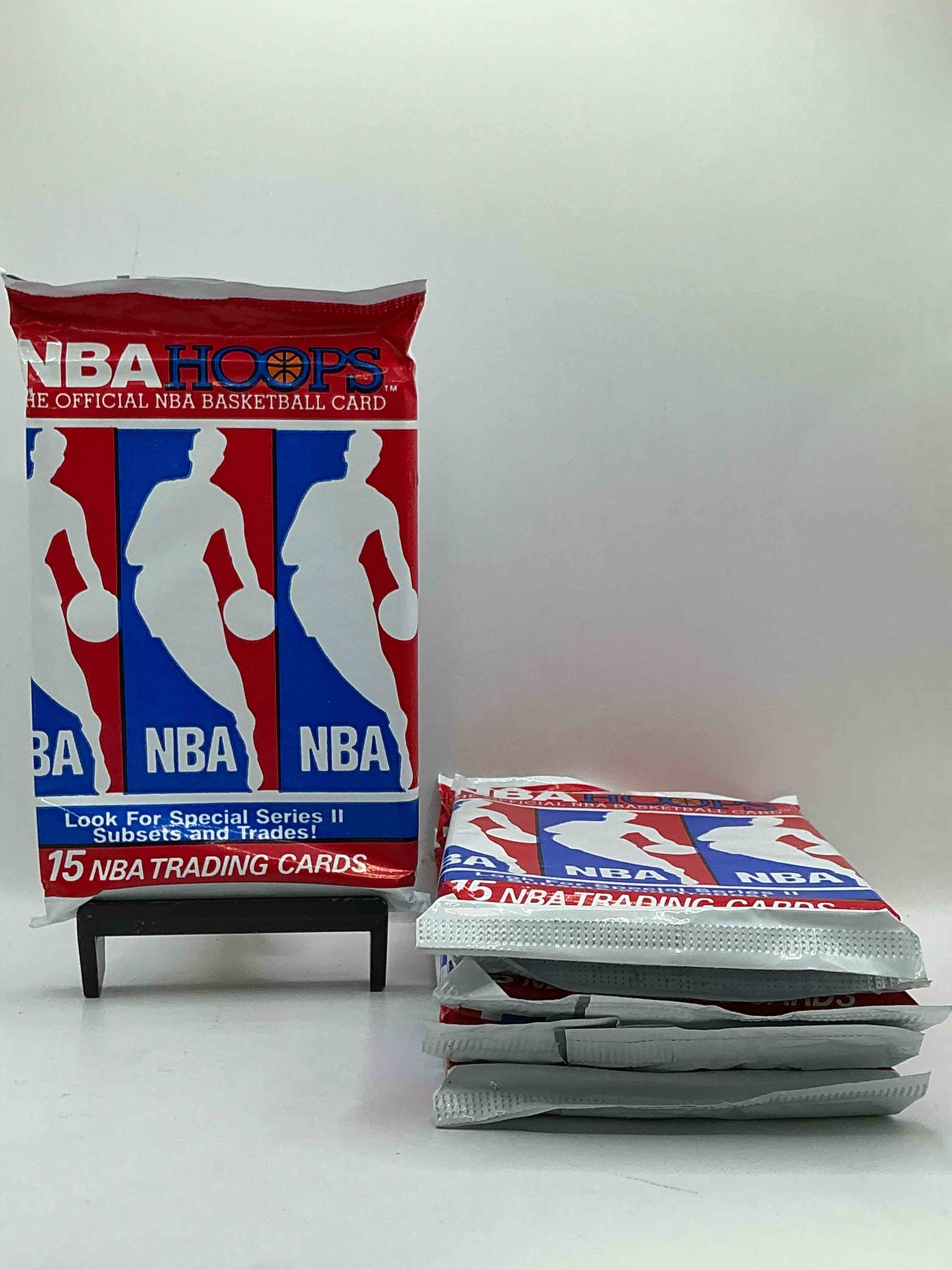 Michael Jordan?! Wow, Vintage 1990/91 NBA Hoops RARE Red Series Two Sealed Sports Card & Collectible Pack, Direct From Original Factory Sealed Retail Case!Series 2 Extremely Hard To Find & Includes Sought After Subsets! Look For Many Valuable Cards Such As Michael Jordan #65 (PSA 10 Value $225) & So Much More!