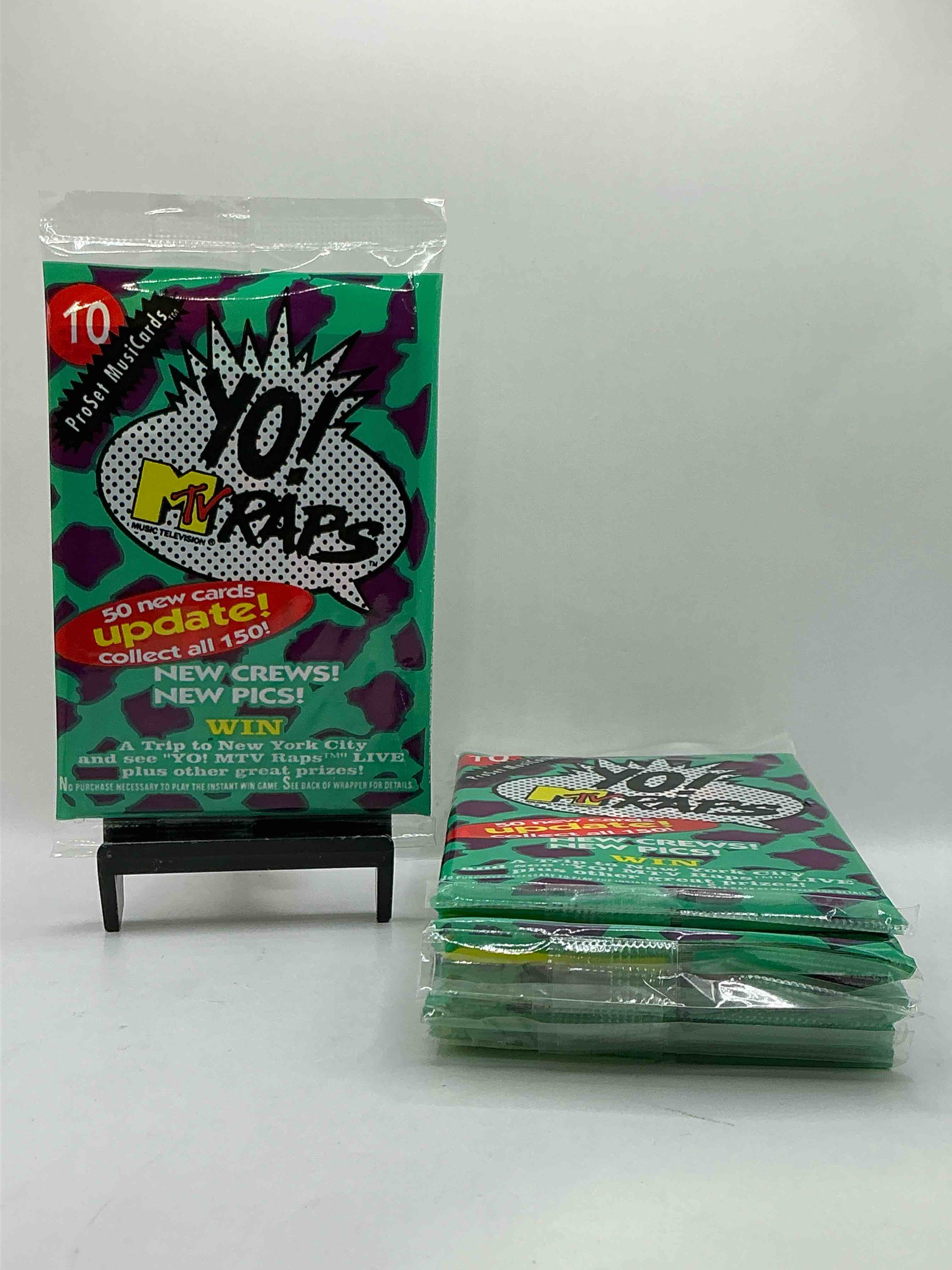 Yo, MTV Raps! 1991 Rarity! Yo, MTV Raps Trading Music Cards, Sealed Packs Direct From Original Retail Case! Retro Rarity That Is Super Hard To Find. Serious Piece Of 90’s Memorabilia!