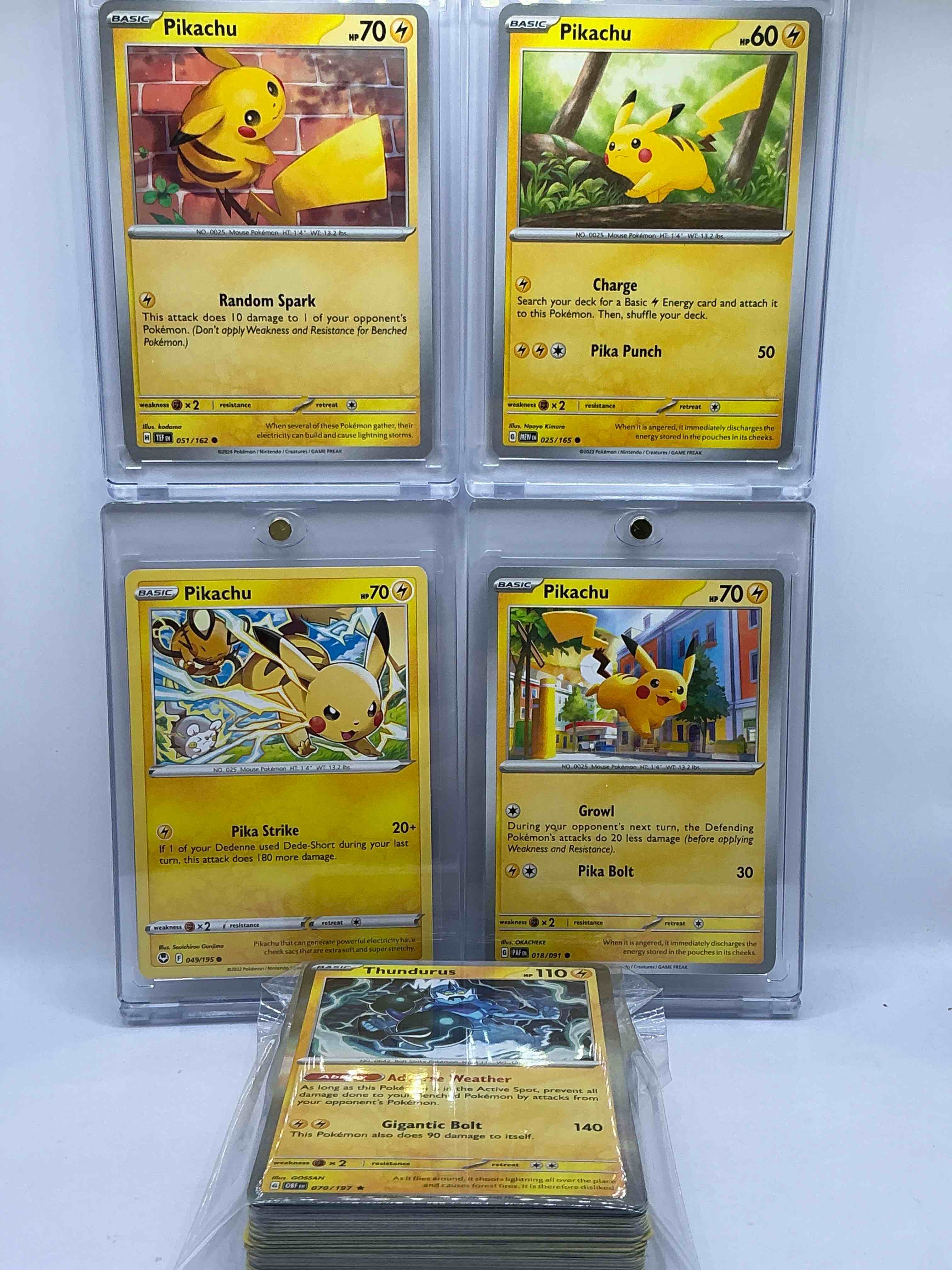 Pikachu Pokémon Palooza! FOUR Pikachu! What!? That’s Crazy! This Insane 50 Card Lot Includes Pikachu & Other Pokemon! Commons, Heroes, Holos & More!