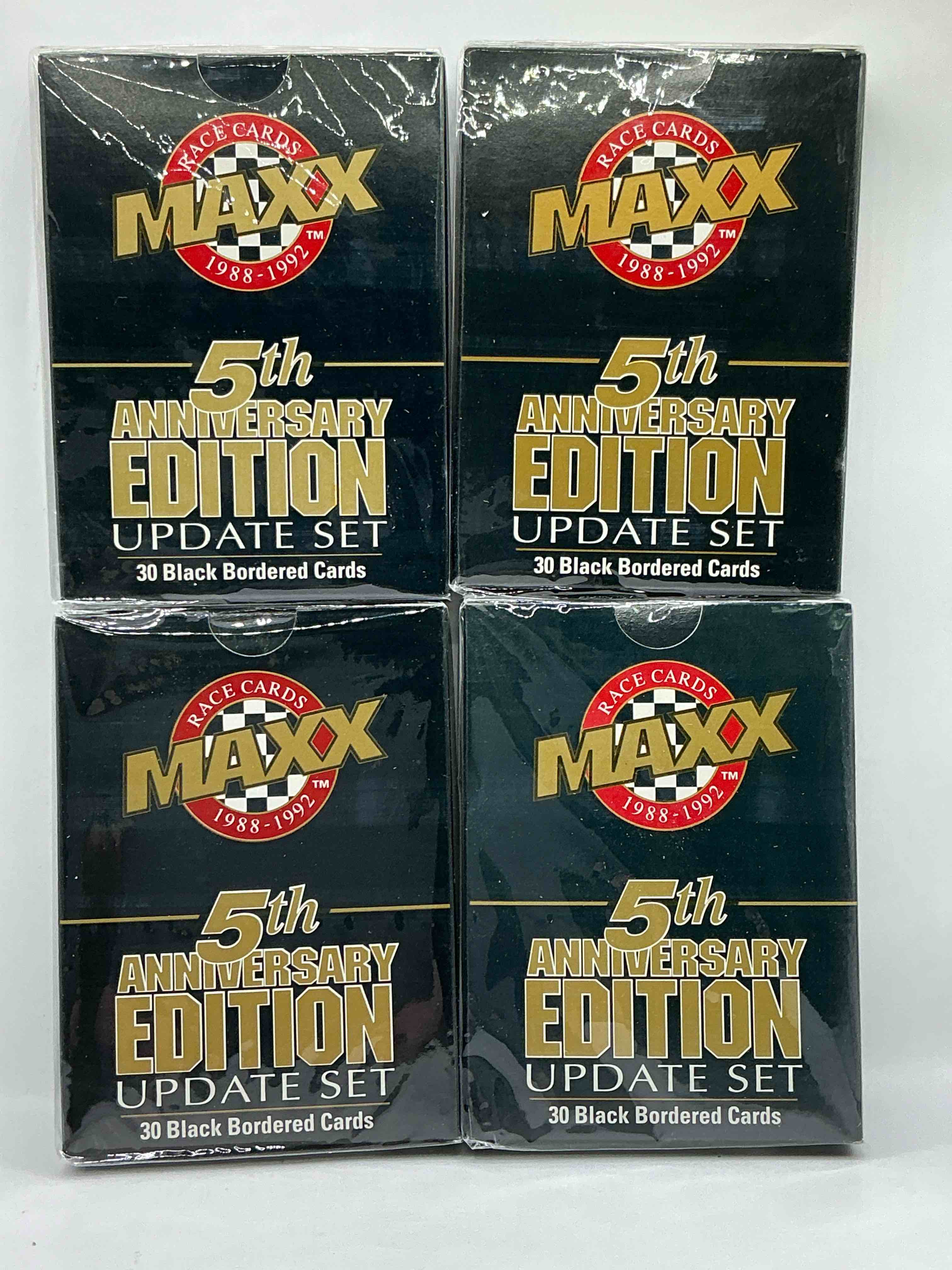 NASCAR MAXX 1992 Update Set! 5th Anniversary Edition Update Set! 30 Card NASCAR Set! 4 Boxes! WOW!