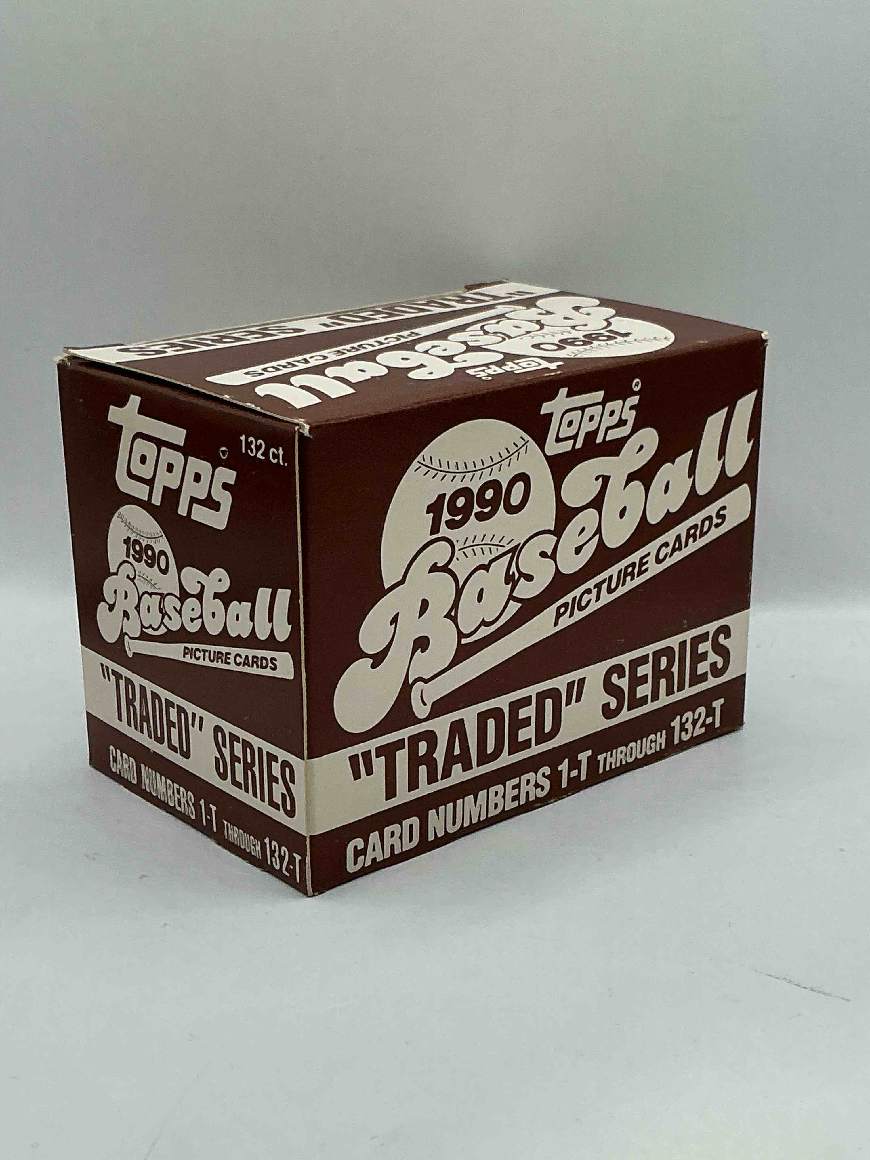 1990 Topps Traded Baseball Box! 132 ct Card Box! Look For 80’s & 90’s Baseball Legends, Rookies & More!