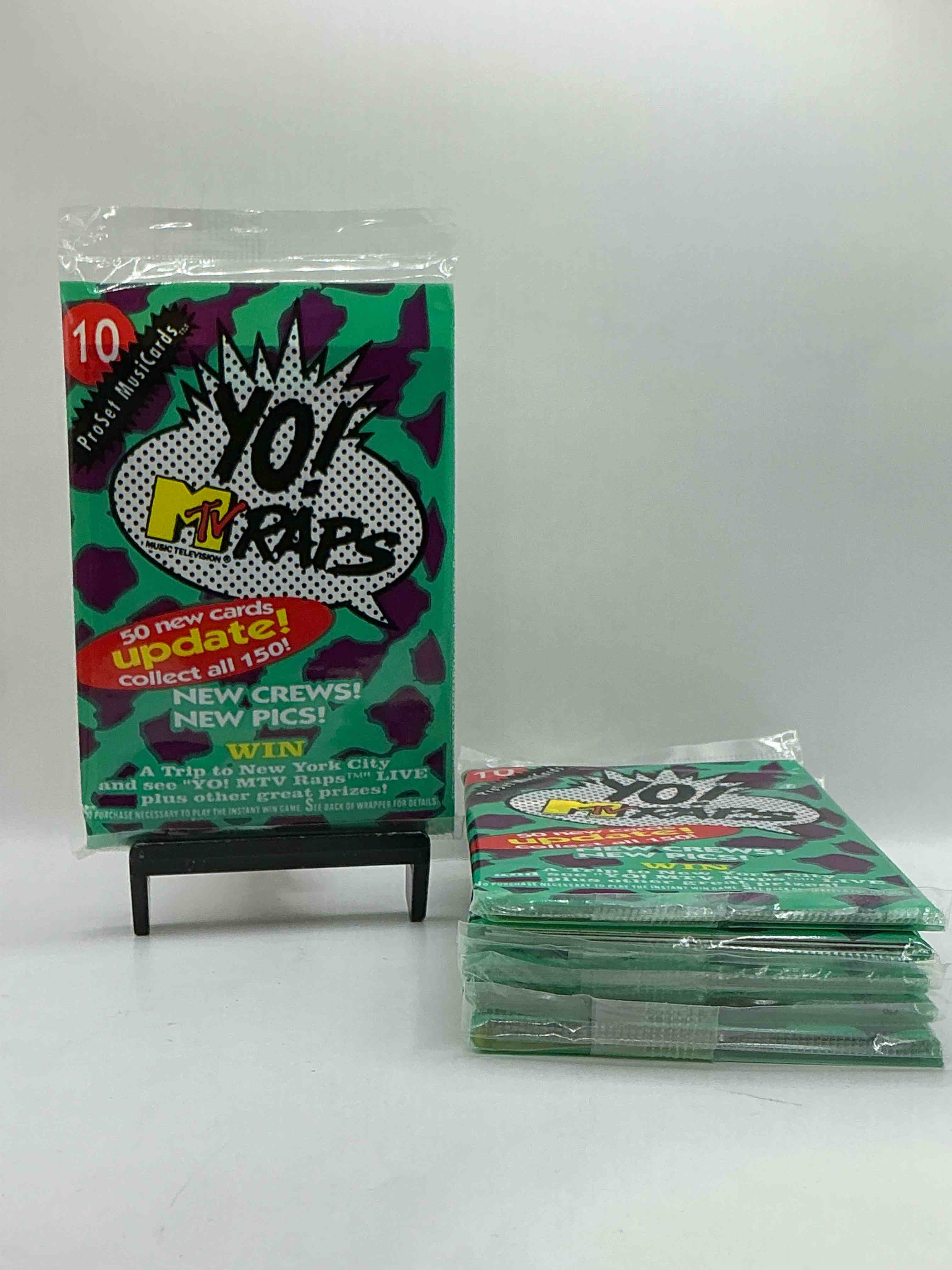 Yo, MTV Raps! 1991 Rarity! Yo, MTV Raps Trading Music Cards, Sealed Packs Direct From Original Retail Case! Retro Rarity That Is Super Hard To Find. Serious Piece Of 90’s Memorabilia!