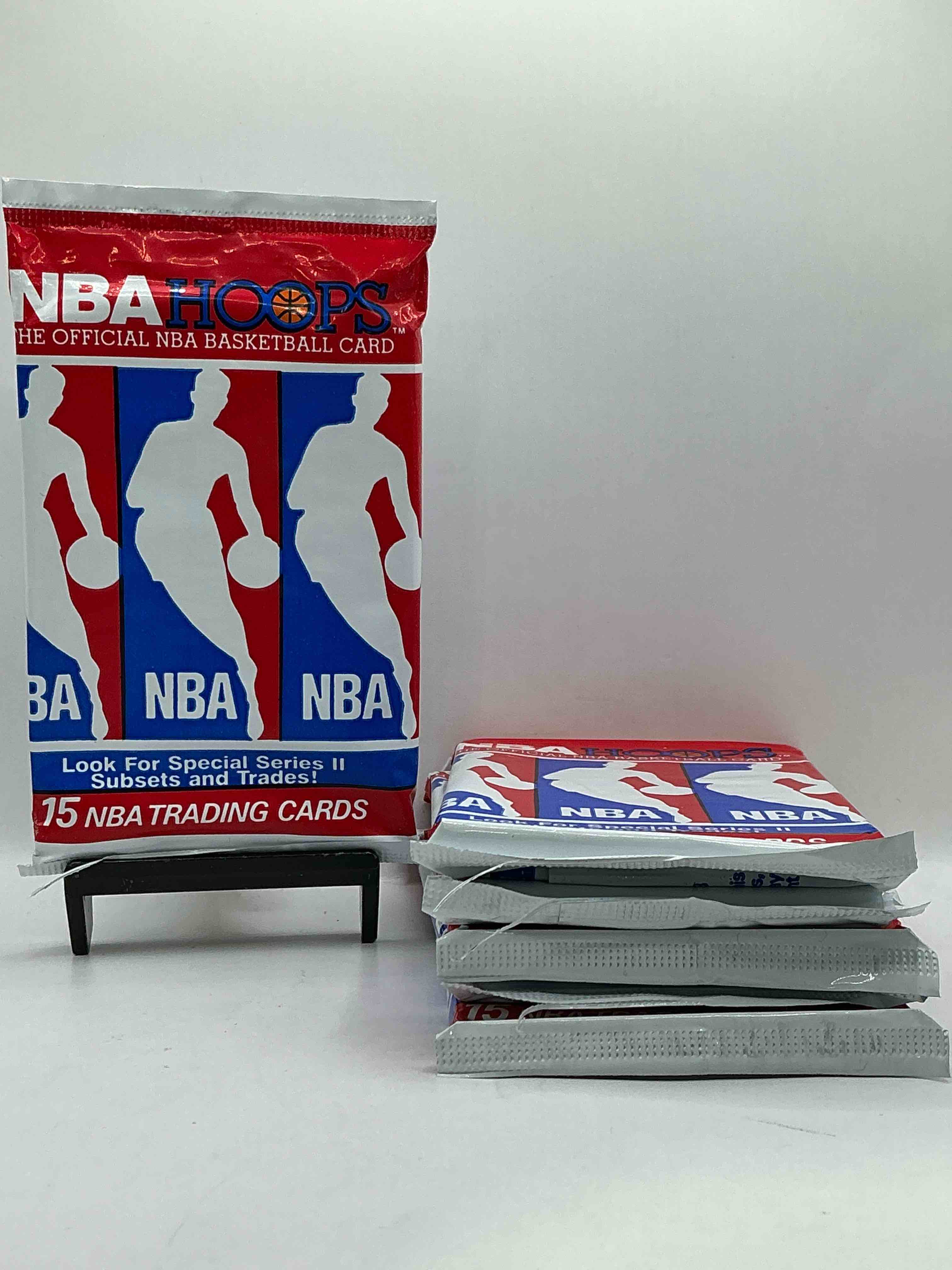 Michael Jordan?! Wow, Vintage 1990/91 NBA Hoops RARE Red Series Two Sealed Sports Card & Collectible Pack, Direct From Original Factory Sealed Retail Case!Series 2 Extremely Hard To Find & Includes Sought After Subsets! Look For Many Valuable Cards Such As Michael Jordan #65 (PSA 10 Value $225) & So Much More!