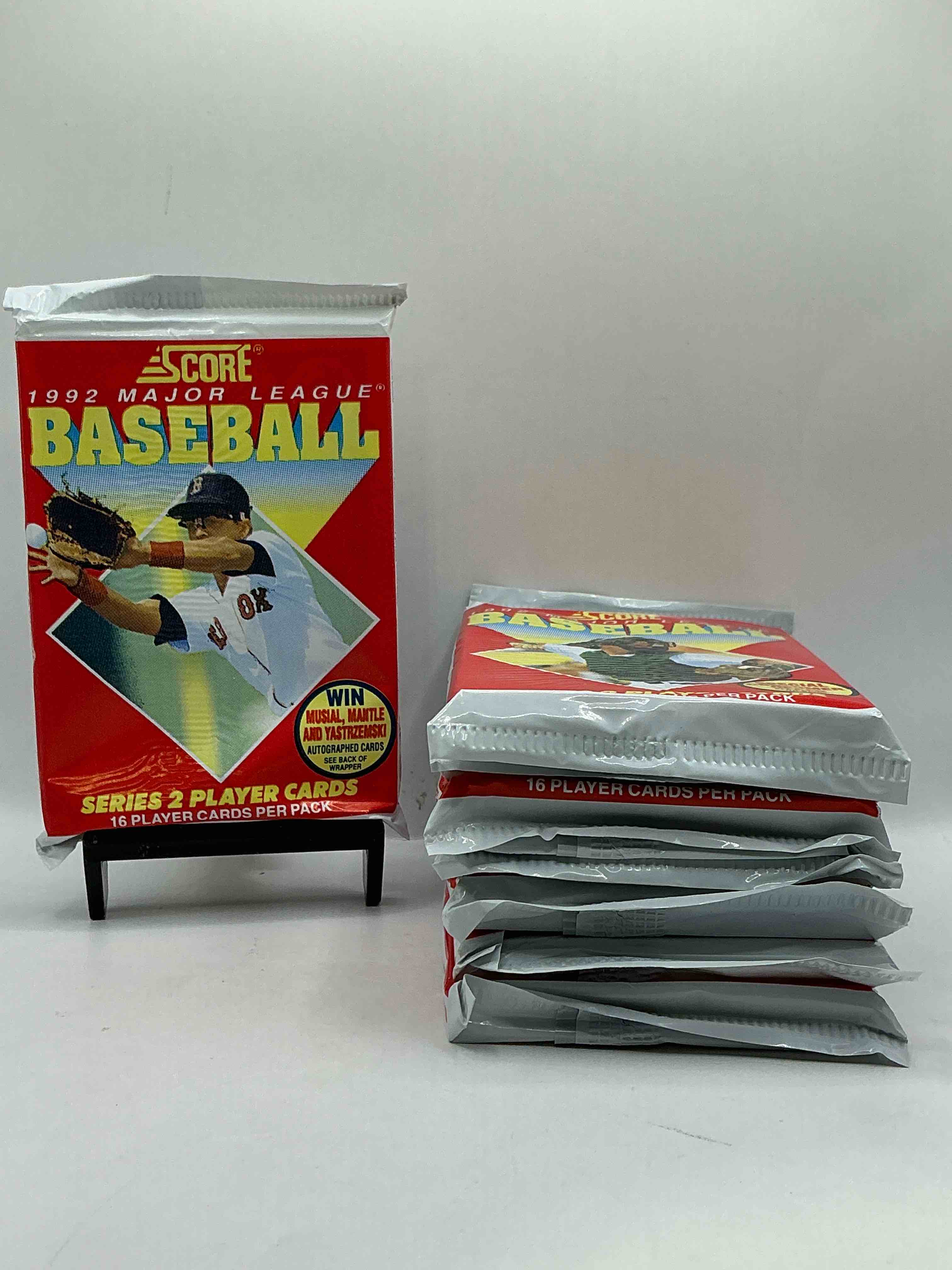 Mantle, Musial Or Yastrzemski Autograph!? 6,496 Randomly Inserted Signature Cards In The Packs From This Year Of Any Of These Players! 1992 Score Baseball Craziness! Series 2, See What You Get!