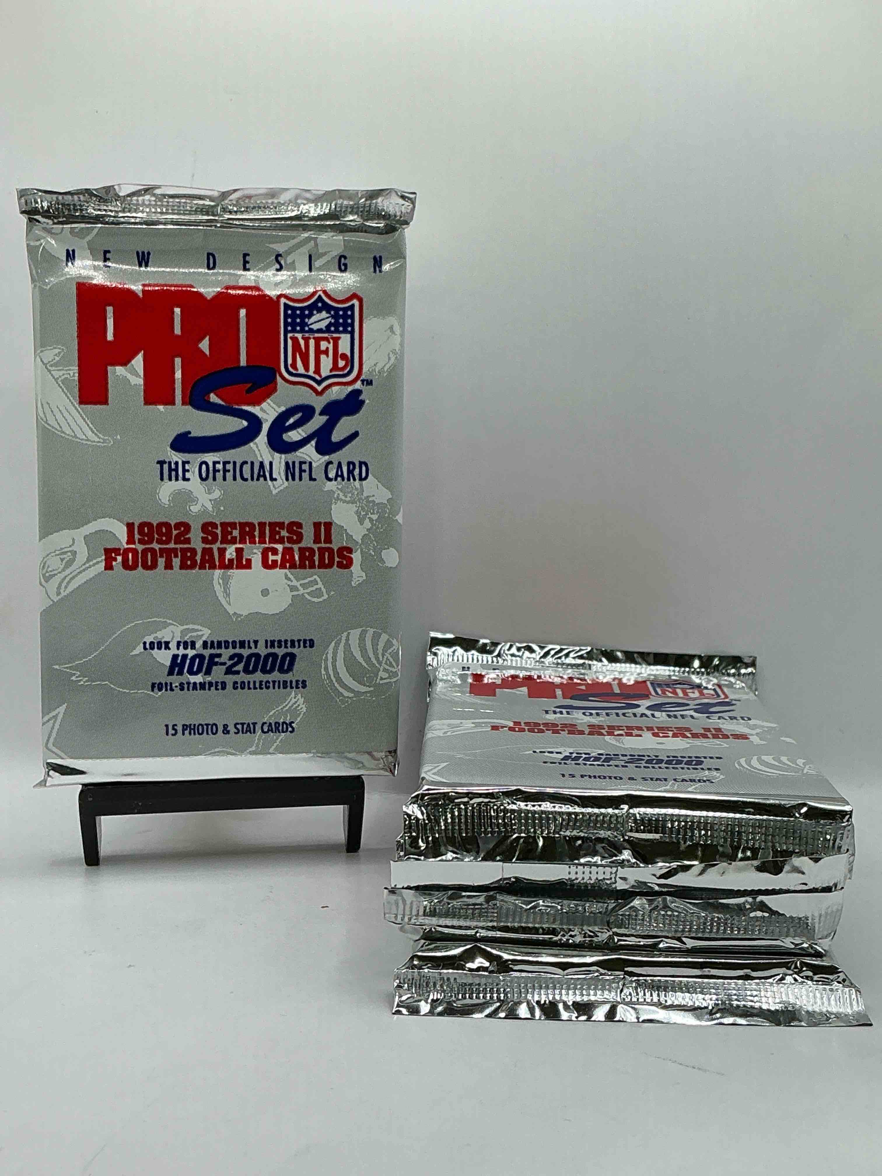 NFL PRO SET! WOW! 1992 Series II Football Cards! Possible Rice, Montana, Elway, Sanders, Jackson & More! Search For Limited Edition Randomly Inserted HOF 2000 Stamped Collectibles!